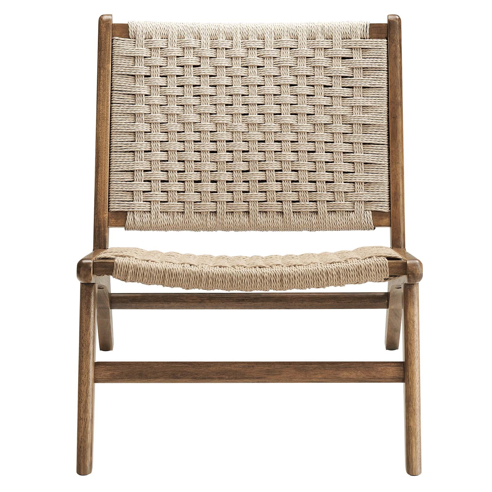 Saoirse Woven Rope Wood Accent Lounge Chair By Modway - EEI-6543 | Dining Chairs | Modway - 28