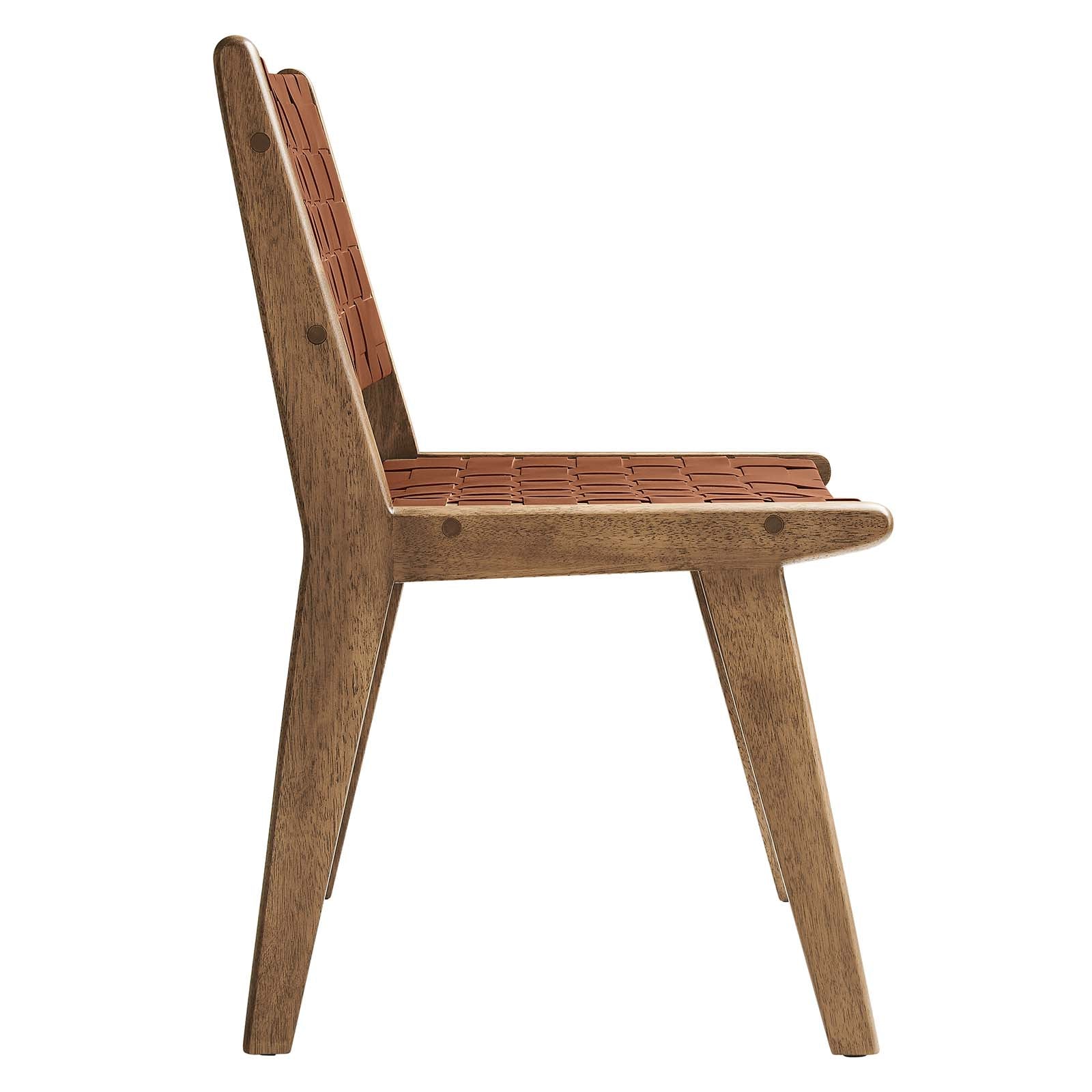 Saoirse Faux Leather Wood Dining Side Chair - Set of 2 By Modway - EEI-6544 | Dining Chairs | Modway - 25