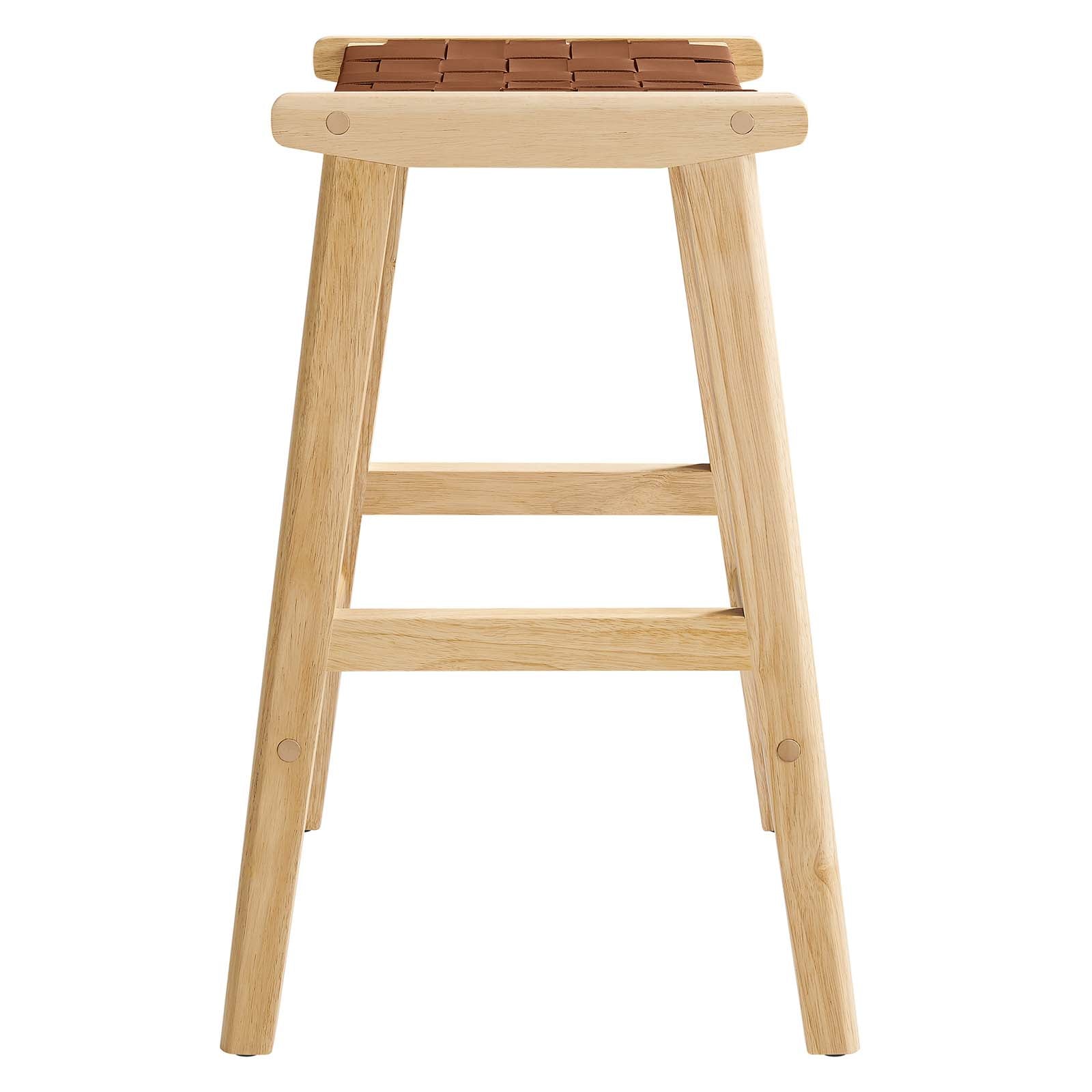 Saoirse Faux Leather Wood Counter Stool - Set of 2 By Modway - EEI-6547 | Counter Stools | Modway - 4