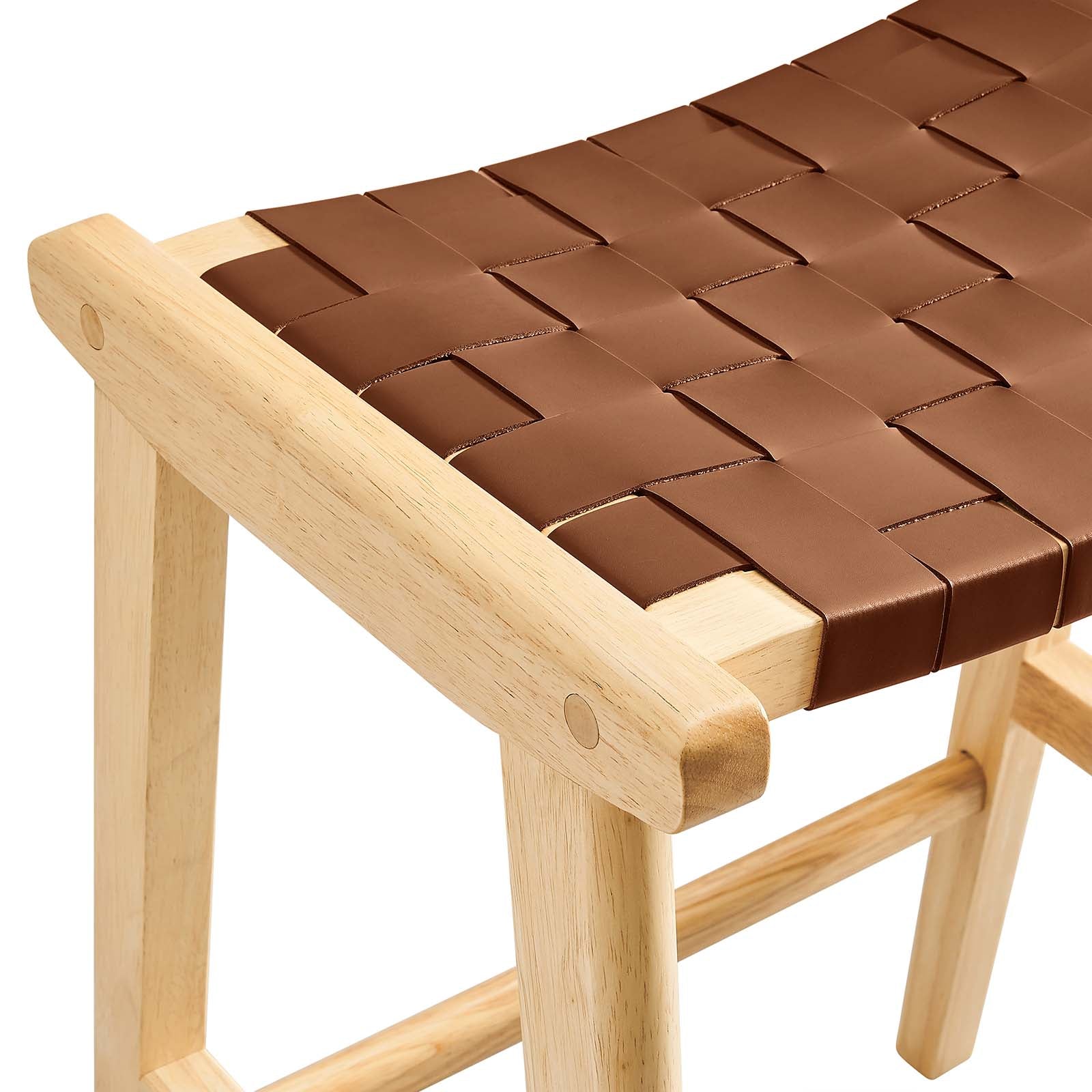 Saoirse Faux Leather Wood Counter Stool - Set of 2 By Modway - EEI-6547 | Counter Stools | Modway - 6