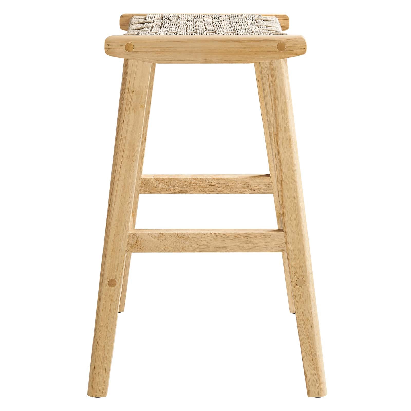 Saoirse Woven Rope Wood Counter Stool - Set of 2 By Modway - EEI-6548 | Counter Stools | Modway - 13