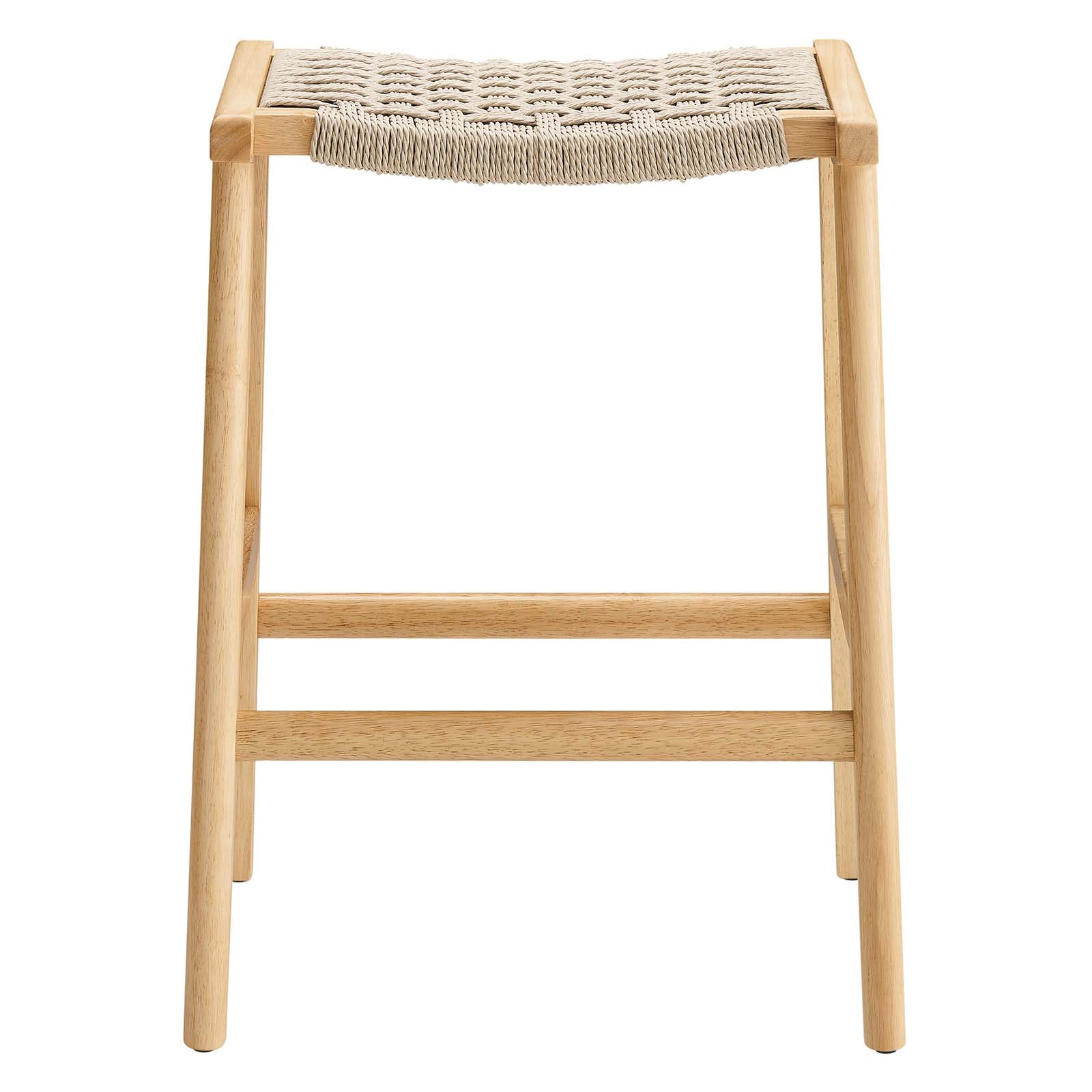 Saoirse Woven Rope Wood Counter Stool - Set of 2 By Modway - EEI-6548 | Counter Stools | Modway - 14