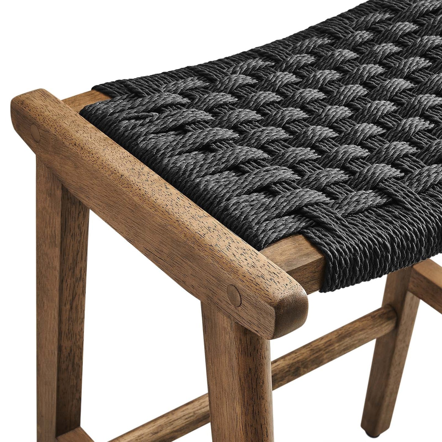 Saoirse Woven Rope Wood Counter Stool - Set of 2 By Modway - EEI-6548 | Counter Stools | Modway - 24