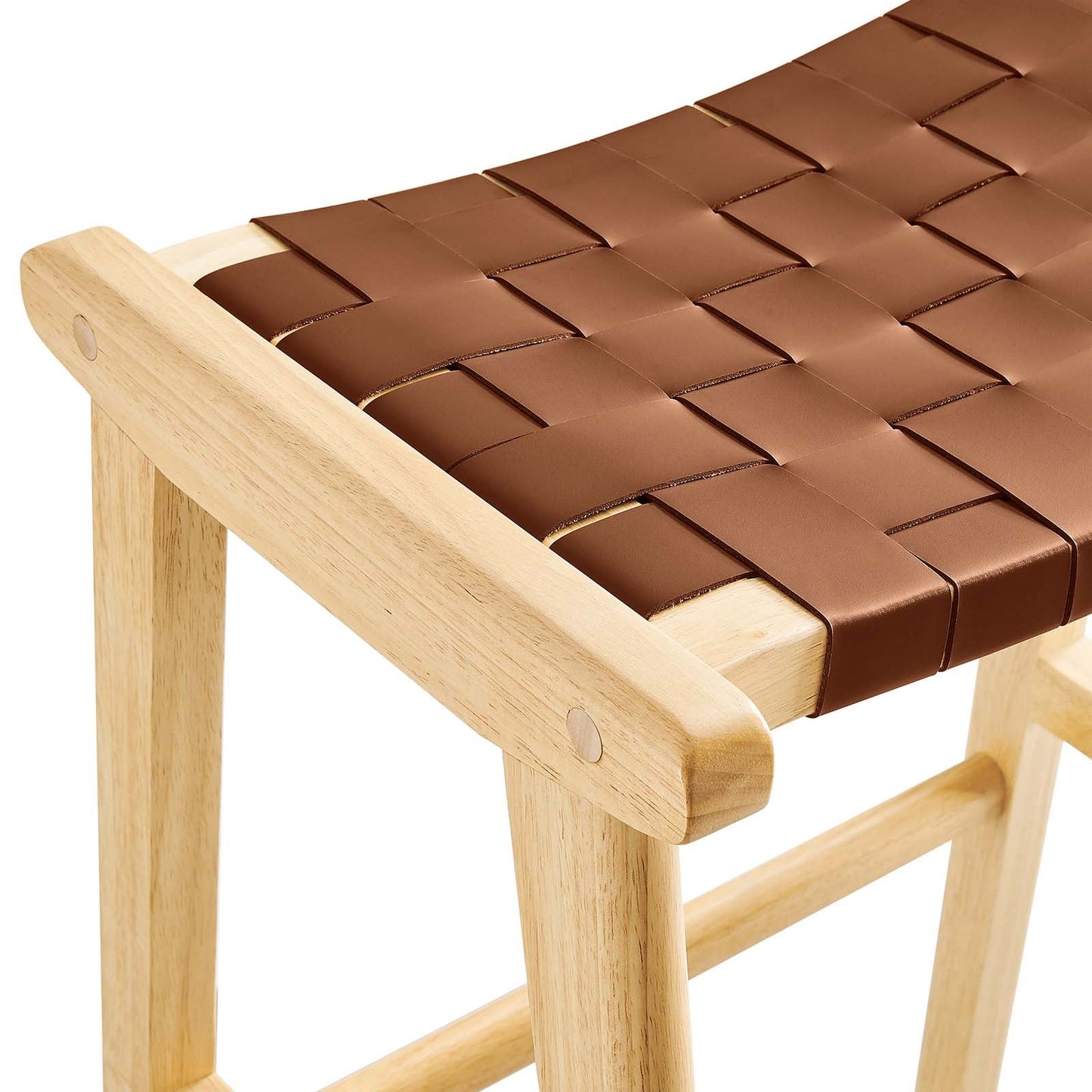 Saoirse Faux Leather Wood Bar Stool - Set of 2 By Modway - EEI-6549 | Bar Stools | Modway - 6