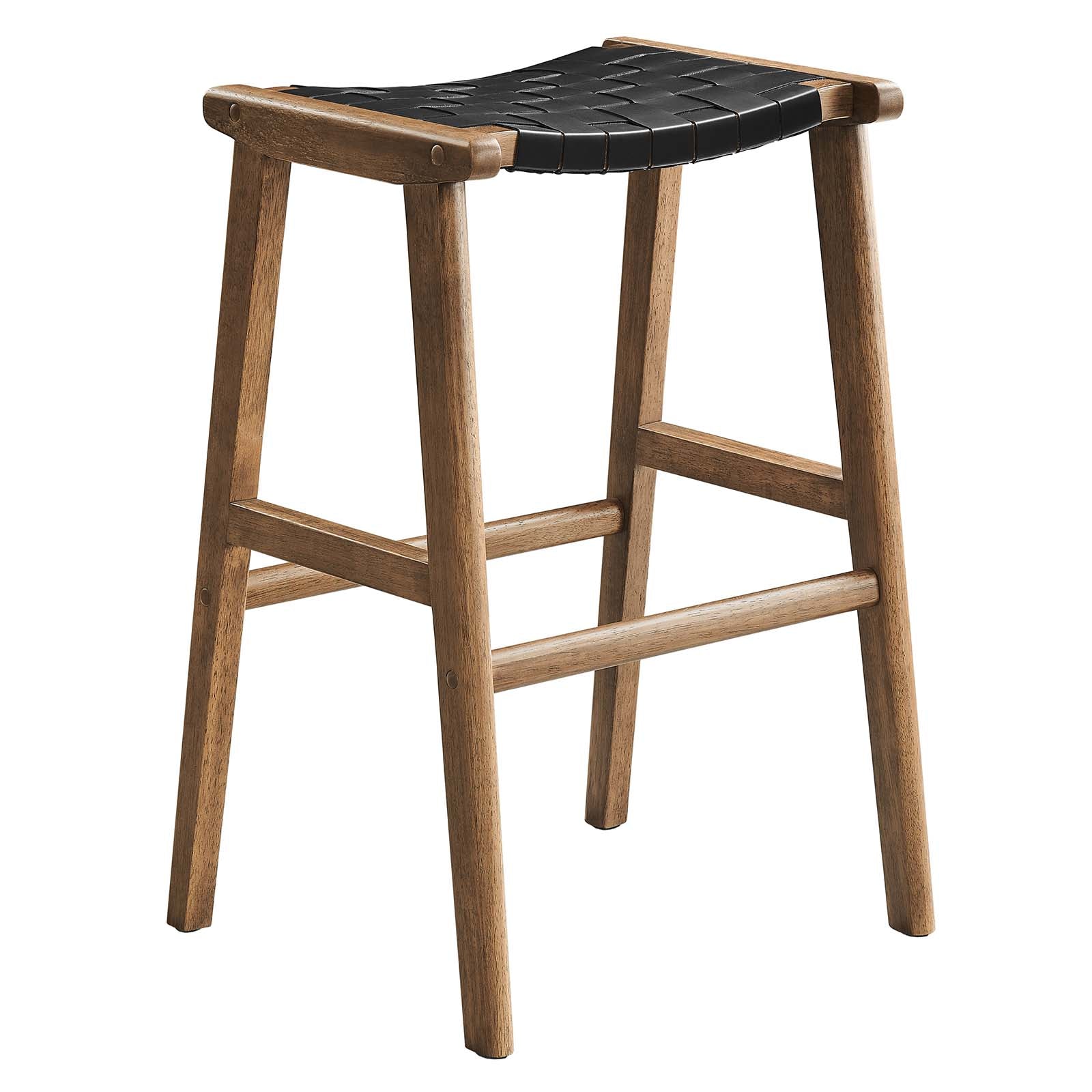 Saoirse Faux Leather Wood Bar Stool - Set of 2 By Modway - EEI-6549 | Bar Stools | Modway - 12