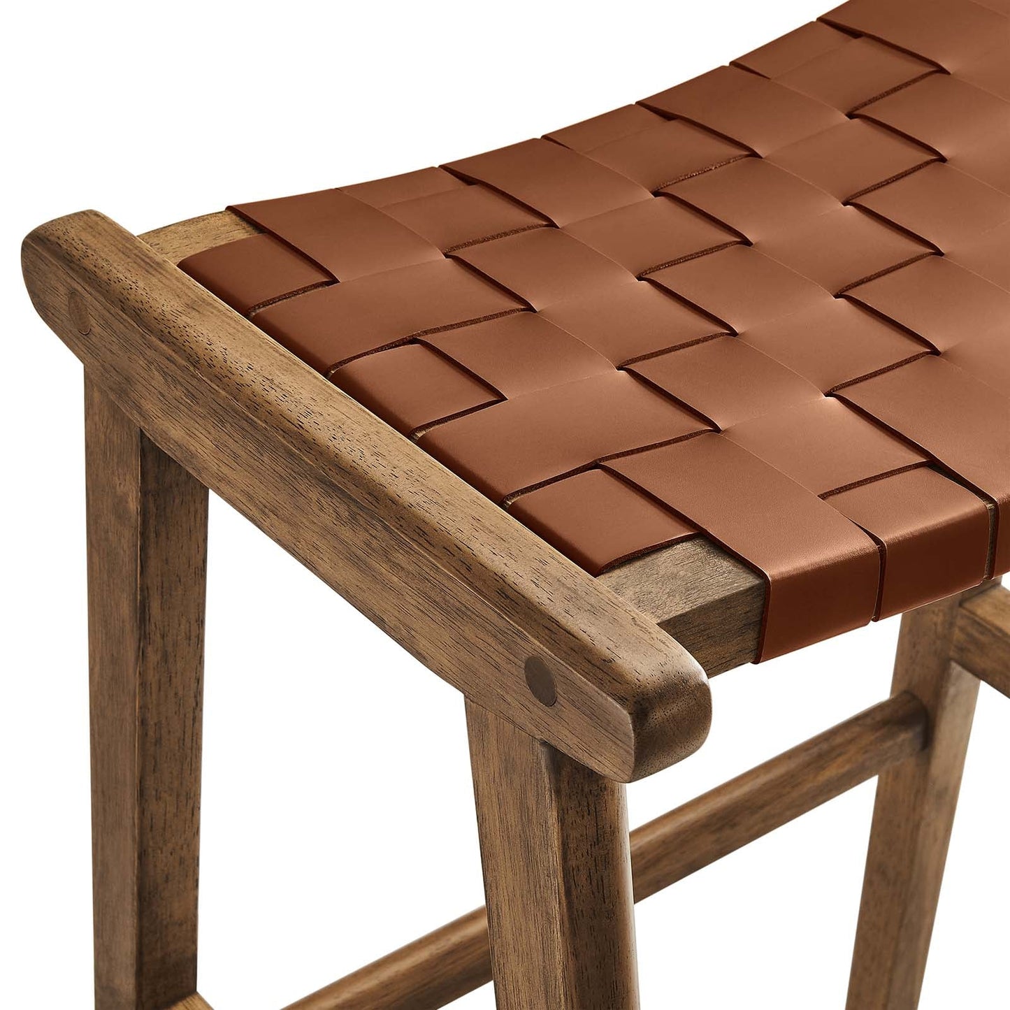 Saoirse Faux Leather Wood Bar Stool - Set of 2 By Modway - EEI-6549 | Bar Stools | Modway - 24