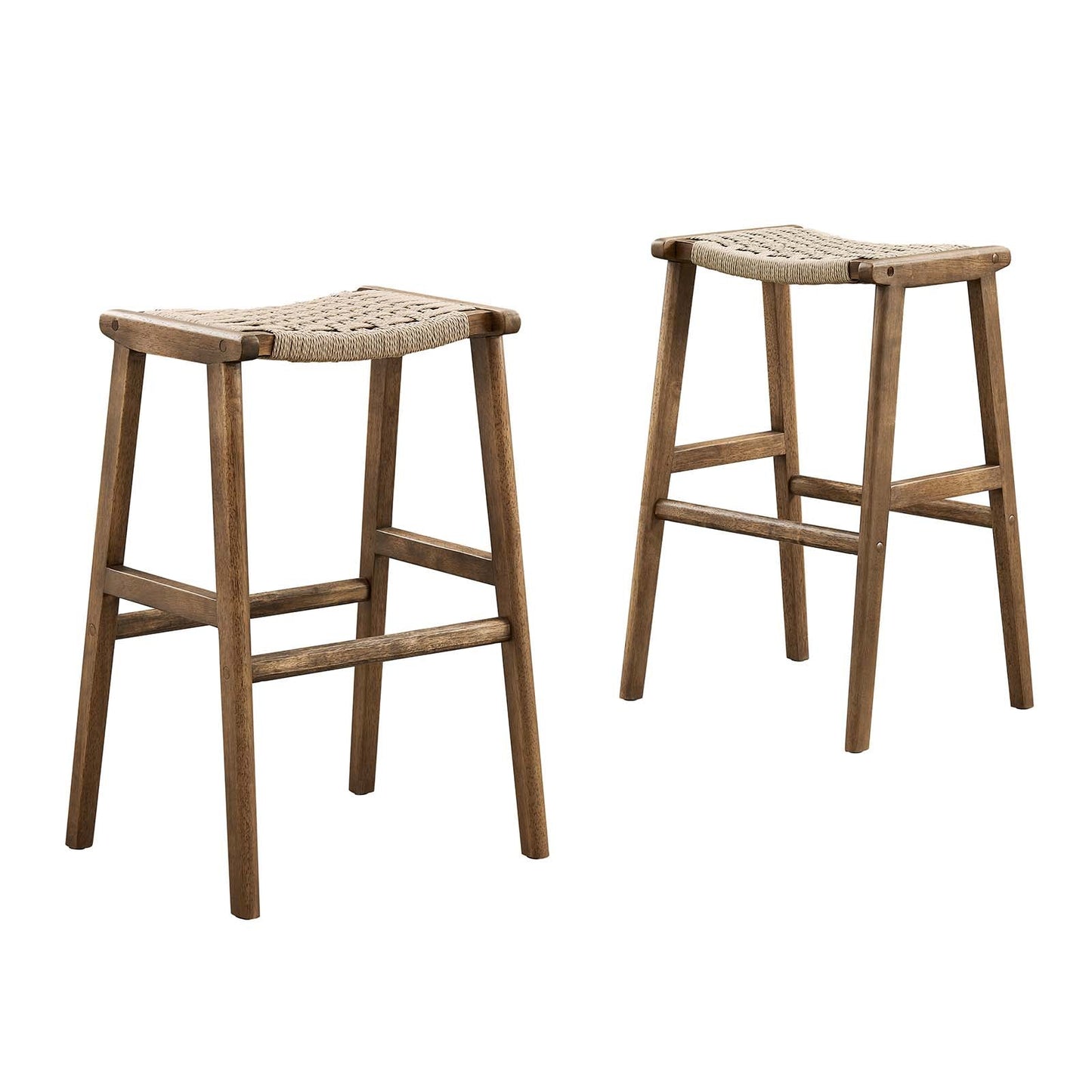Saoirse Woven Rope Wood Bar Stool - Set of 2 By Modway - EEI-6550 | Bar Stools | Modway - 28