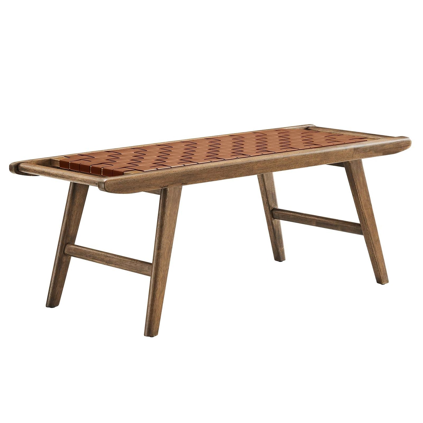 Saoirse 47" Faux Leather Wood Bench By Modway - EEI-6551 | Benches | Modway - 17