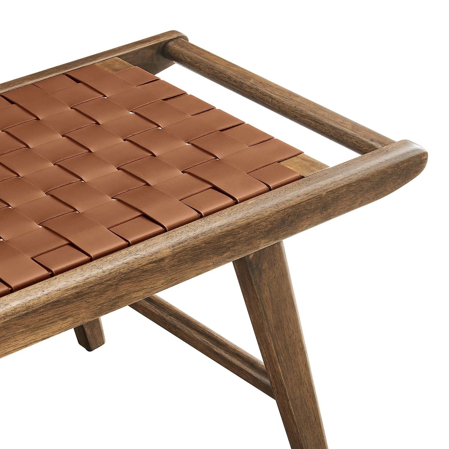 Saoirse 47" Faux Leather Wood Bench By Modway - EEI-6551 | Benches | Modway - 20