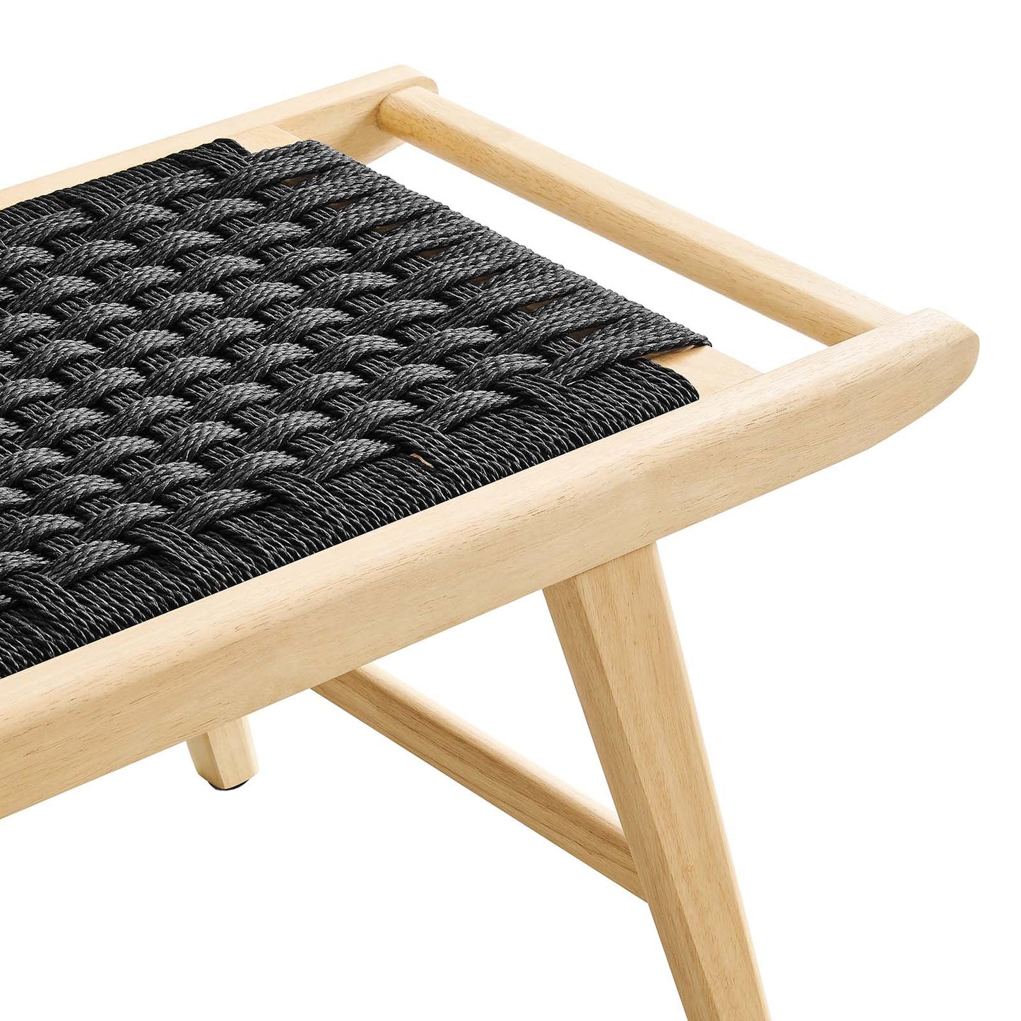 Saoirse 47" Wove Rope Wood Bench By Modway - EEI-6552 | Benches | Modway - 5