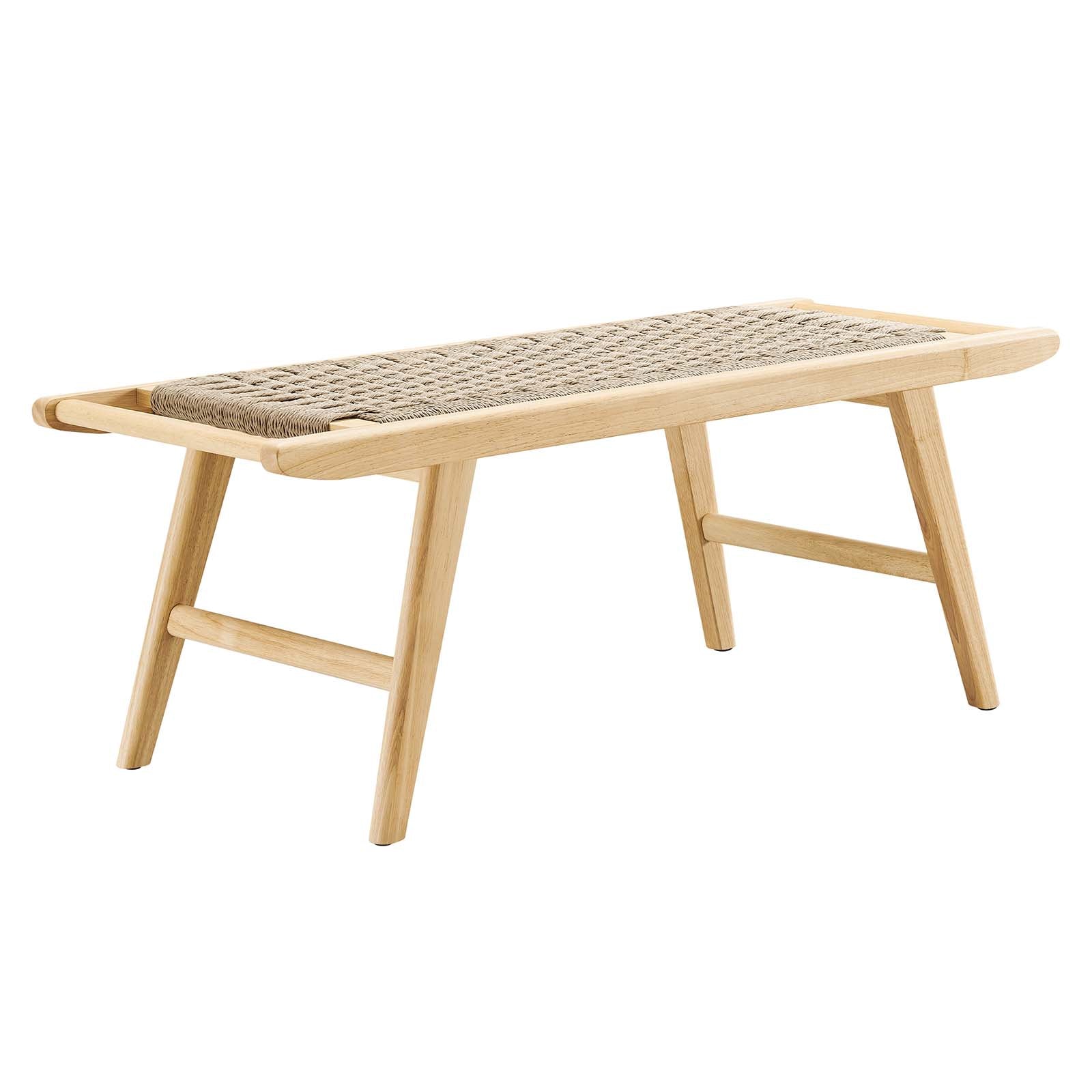 Saoirse 47" Wove Rope Wood Bench By Modway - EEI-6552 | Benches | Modway - 9