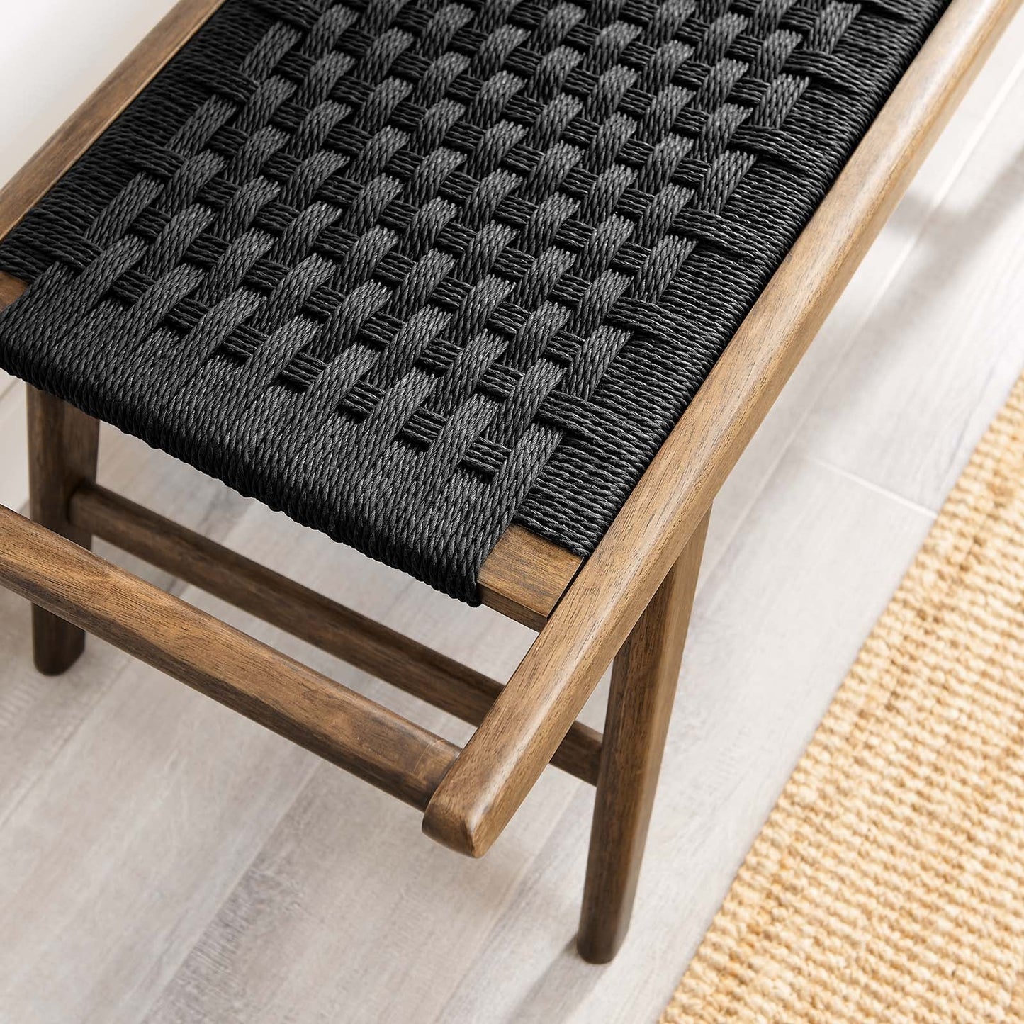 Saoirse 47" Wove Rope Wood Bench By Modway - EEI-6552 | Benches | Modway - 23