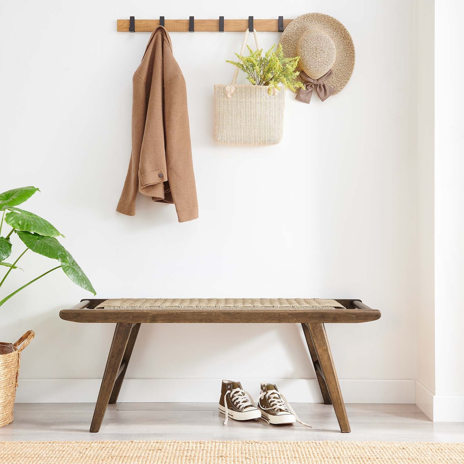 Saoirse 47" Wove Rope Wood Bench By Modway - EEI-6552 | Benches | Modway - 32