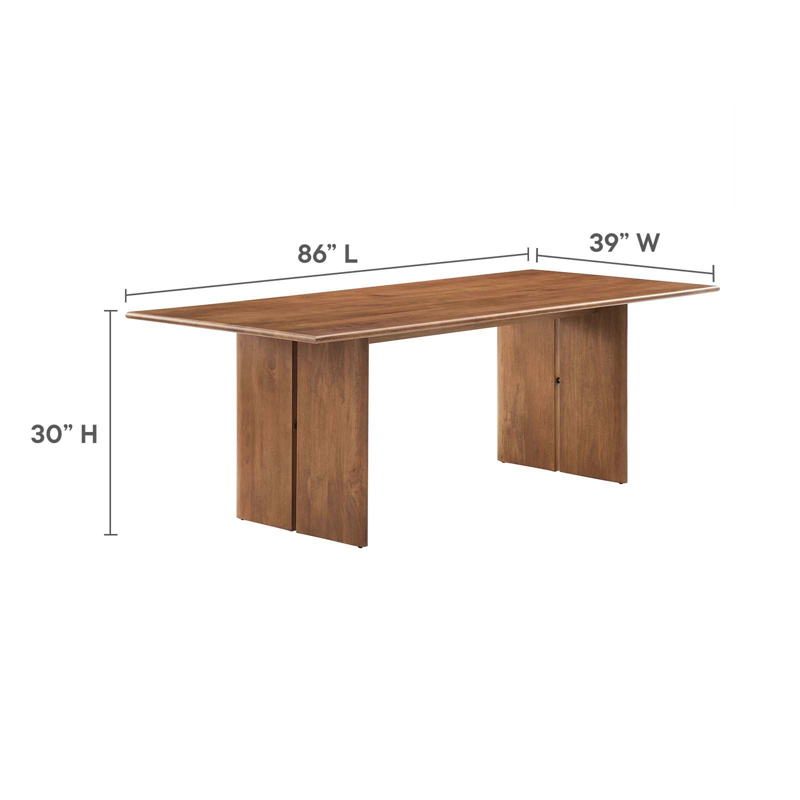 Amistad 86" Wood Dining Table and Bench Set By Modway - EEI-6560 | Dining Sets - 10