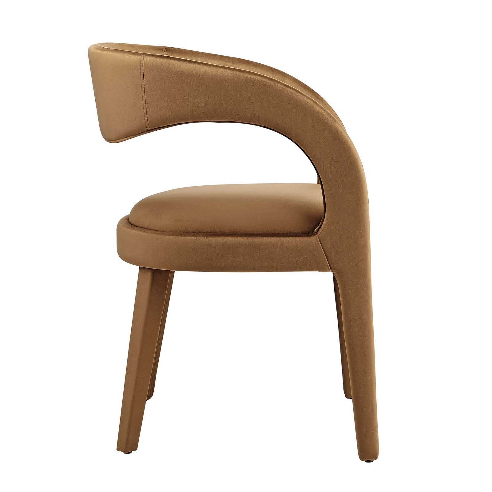 Pinnacle Performance Velvet Dining Chair Set of Two By Modway - EEI-6563 | Dining Chairs | Modway - 3