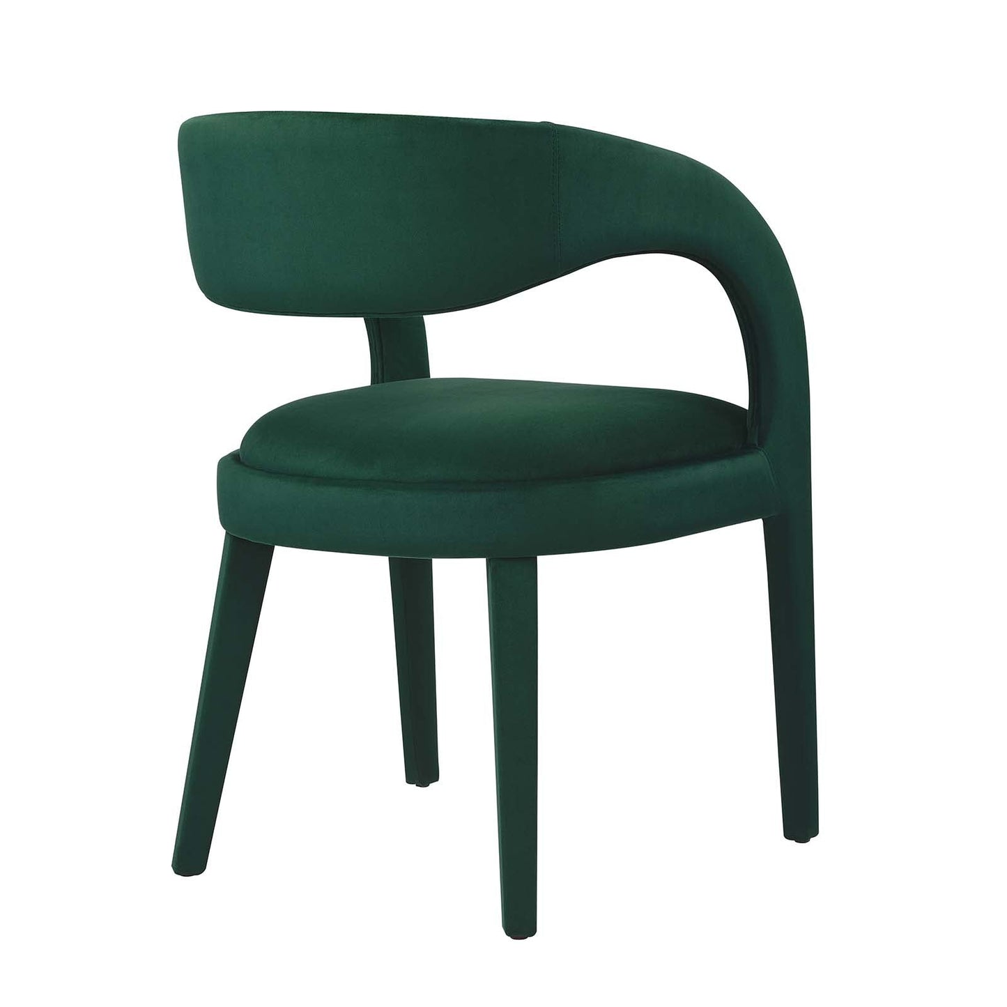 Pinnacle Performance Velvet Dining Chair Set of Two By Modway - EEI-6563 | Dining Chairs | Modway - 13