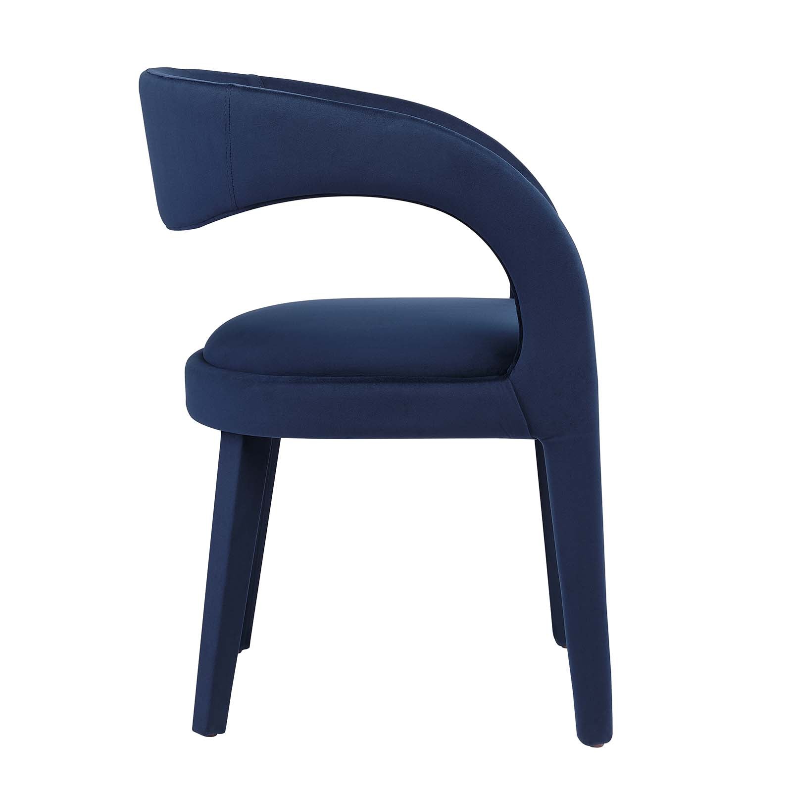 Pinnacle Performance Velvet Dining Chair Set of Two By Modway - EEI-6563 | Dining Chairs | Modway - 39