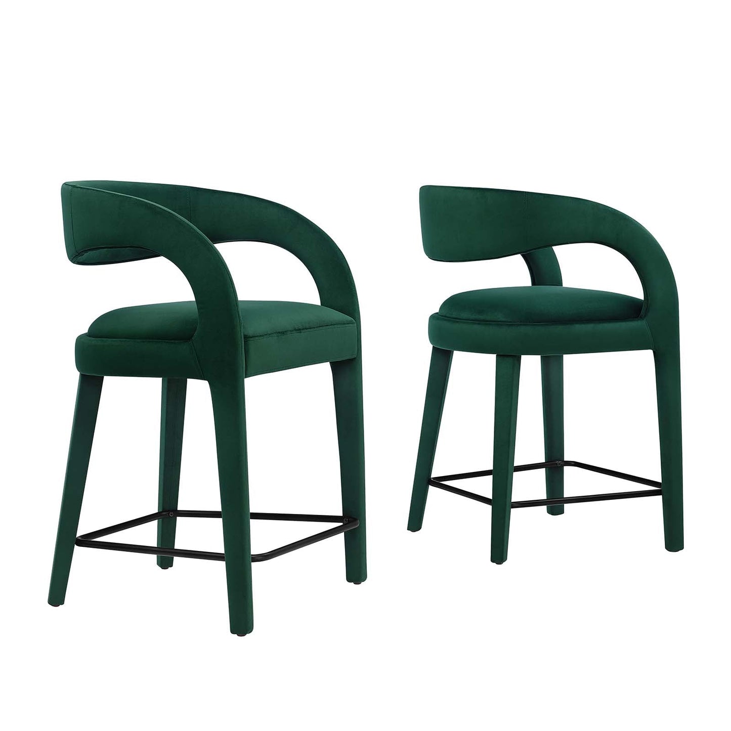 Pinnacle Performance Velvet Counter Stool Set of Two By Modway - EEI-6566 | Counter Stools | Modway - 10