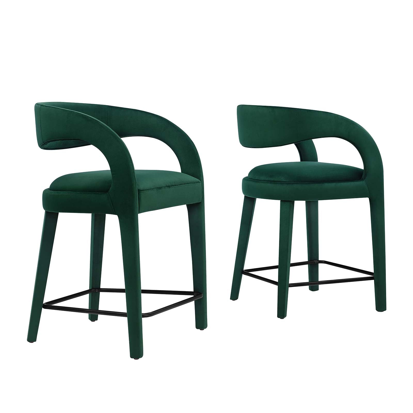 Pinnacle Performance Velvet Counter Stool Set of Two By Modway - EEI-6566 | Counter Stools | Modway - 10