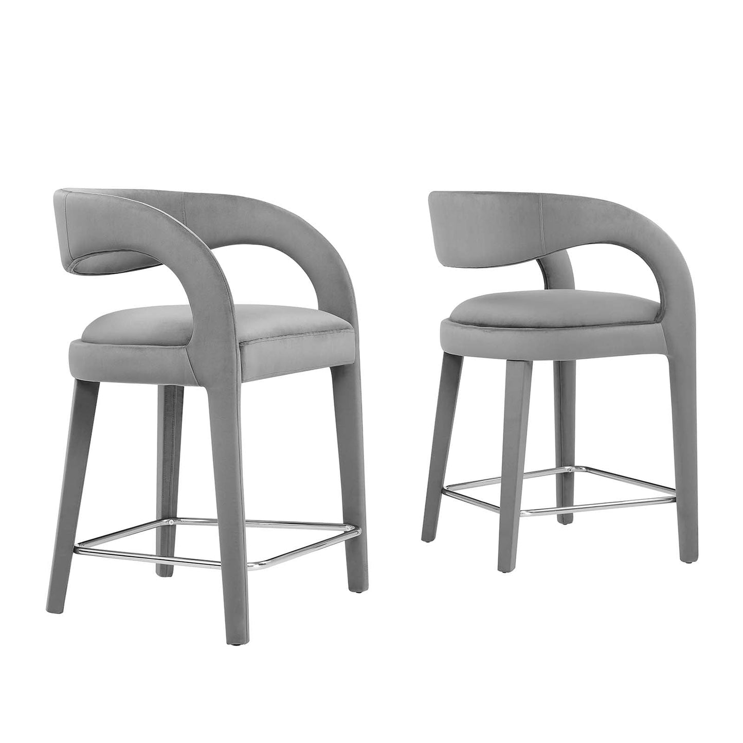 Pinnacle Performance Velvet Counter Stool Set of Two By Modway - EEI-6566 | Counter Stools | Modway - 19