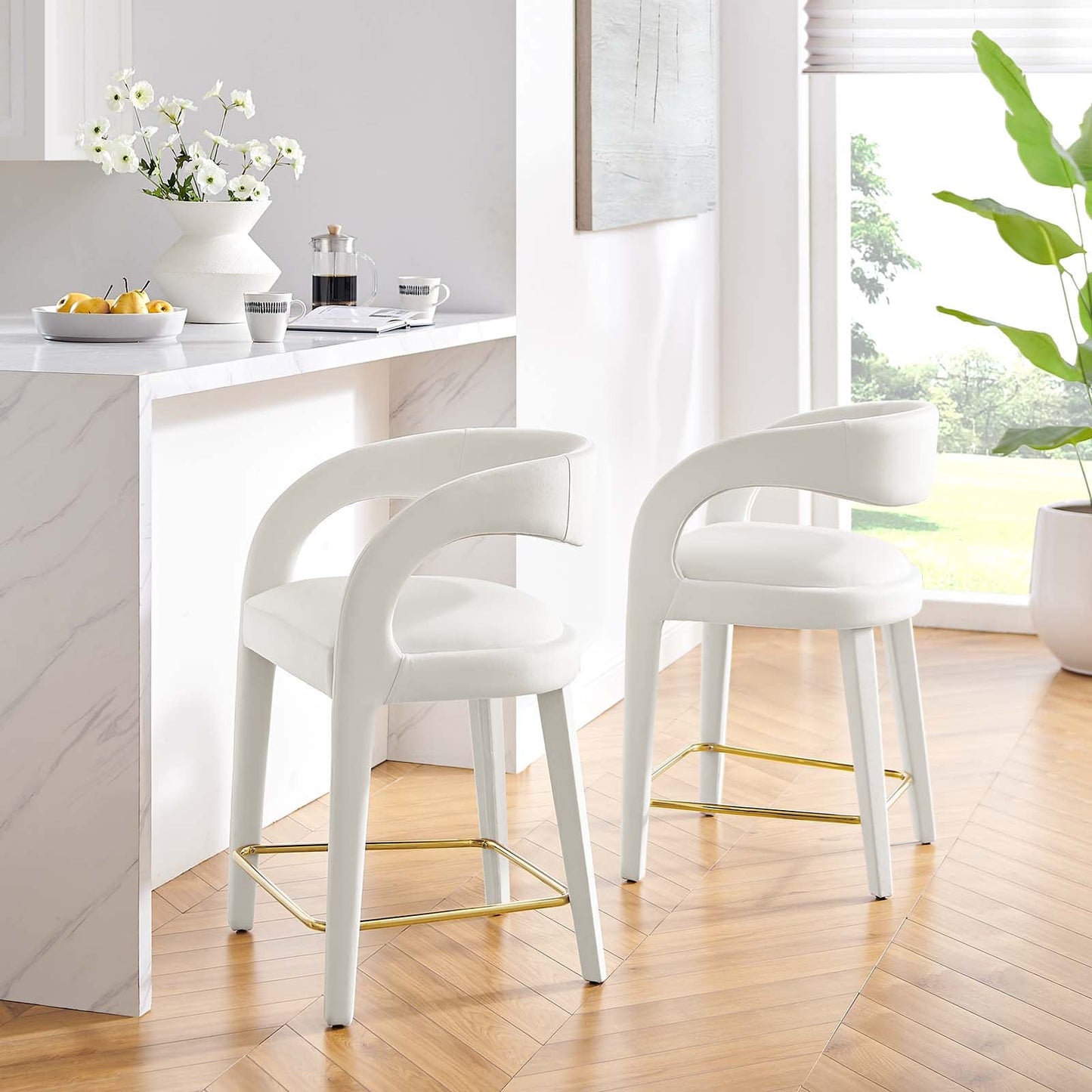 Pinnacle Performance Velvet Counter Stool Set of Two By Modway - EEI-6566 | Counter Stools | Modway - 29