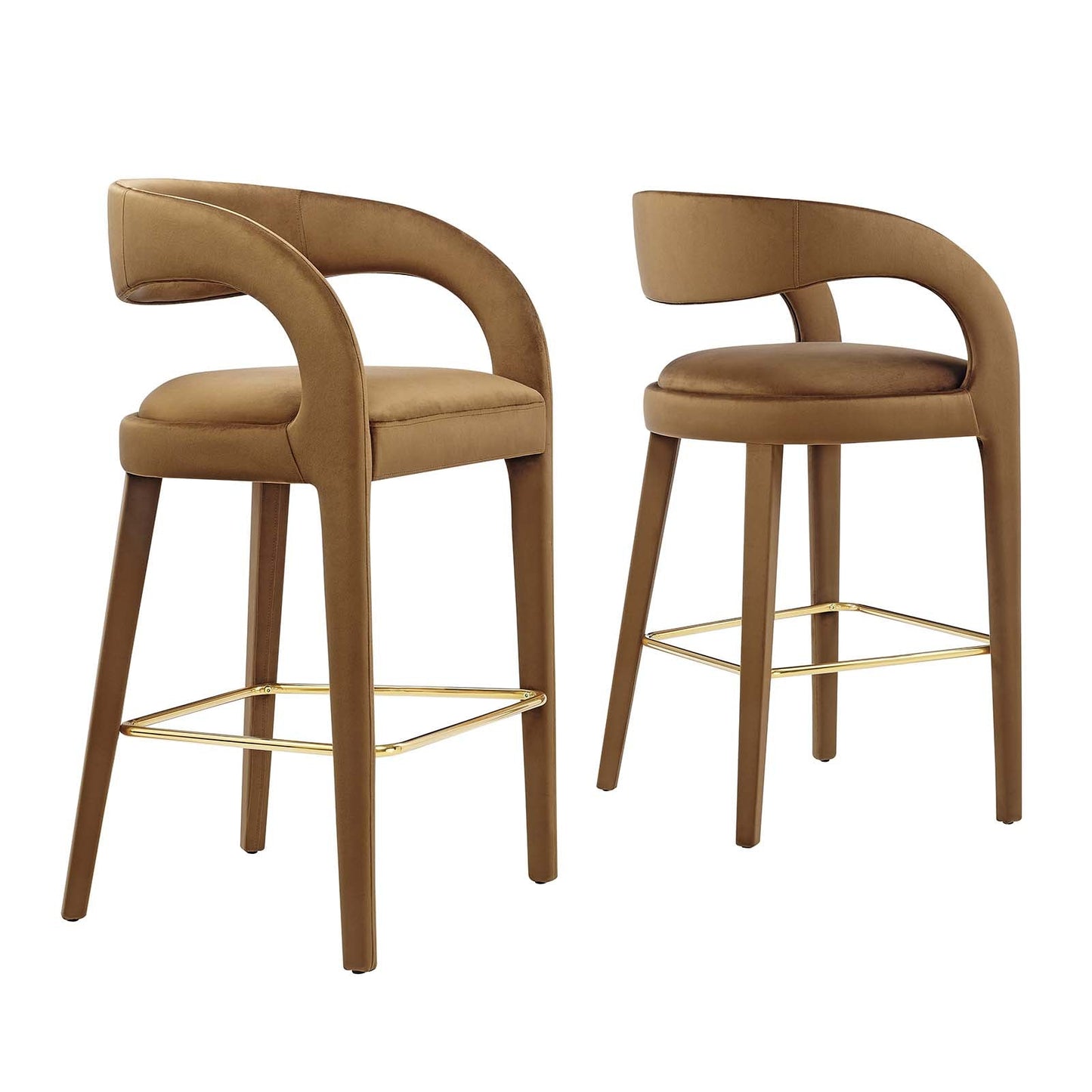 Pinnacle Performance Velvet Bar Stool Set of Two By Modway - EEI-6569 | Bar Stools | Modway - 2