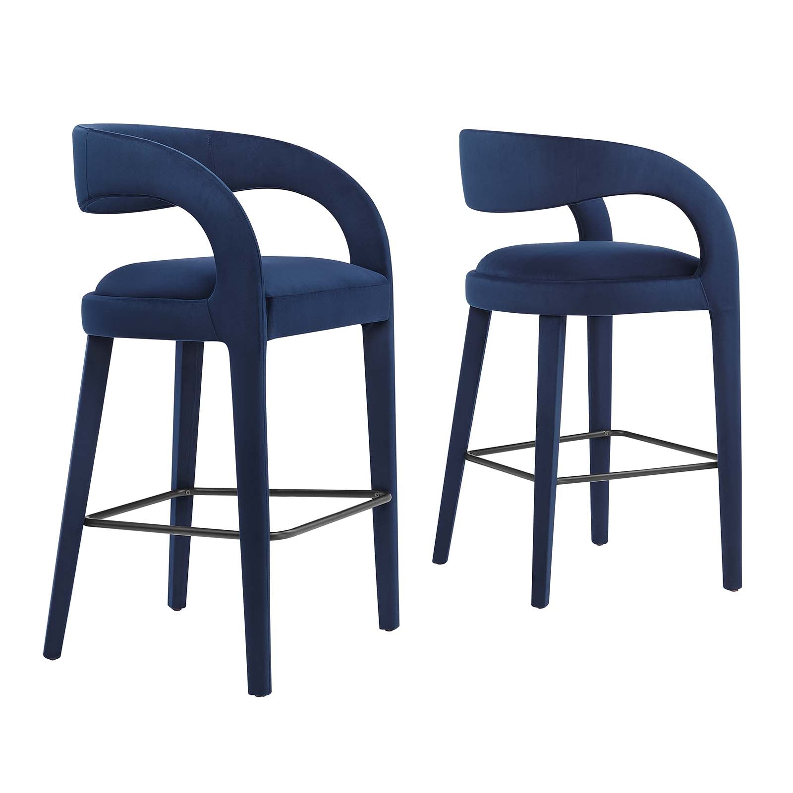 Pinnacle Performance Velvet Bar Stool Set of Two By Modway - EEI-6569 | Bar Stools | Modway - 37