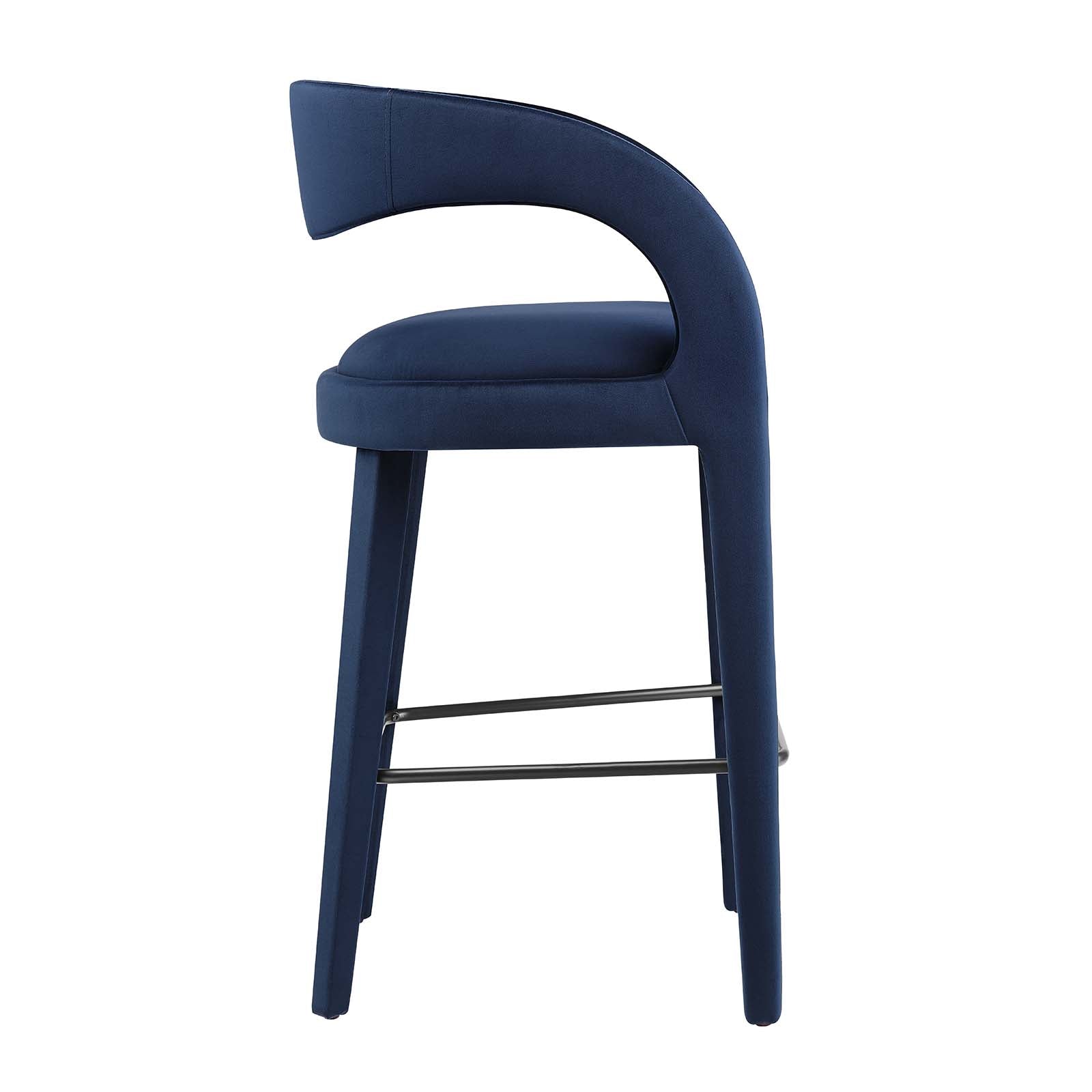 Pinnacle Performance Velvet Bar Stool Set of Two By Modway - EEI-6569 | Bar Stools | Modway - 39