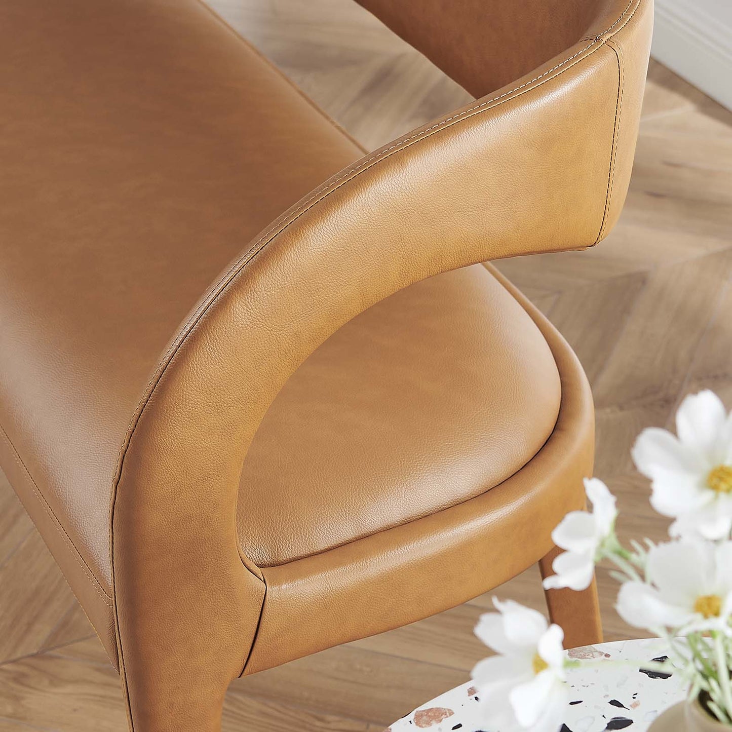 Pinnacle Vegan Leather Accent Bench By Modway - EEI-6570 | Benches | Modway - 16