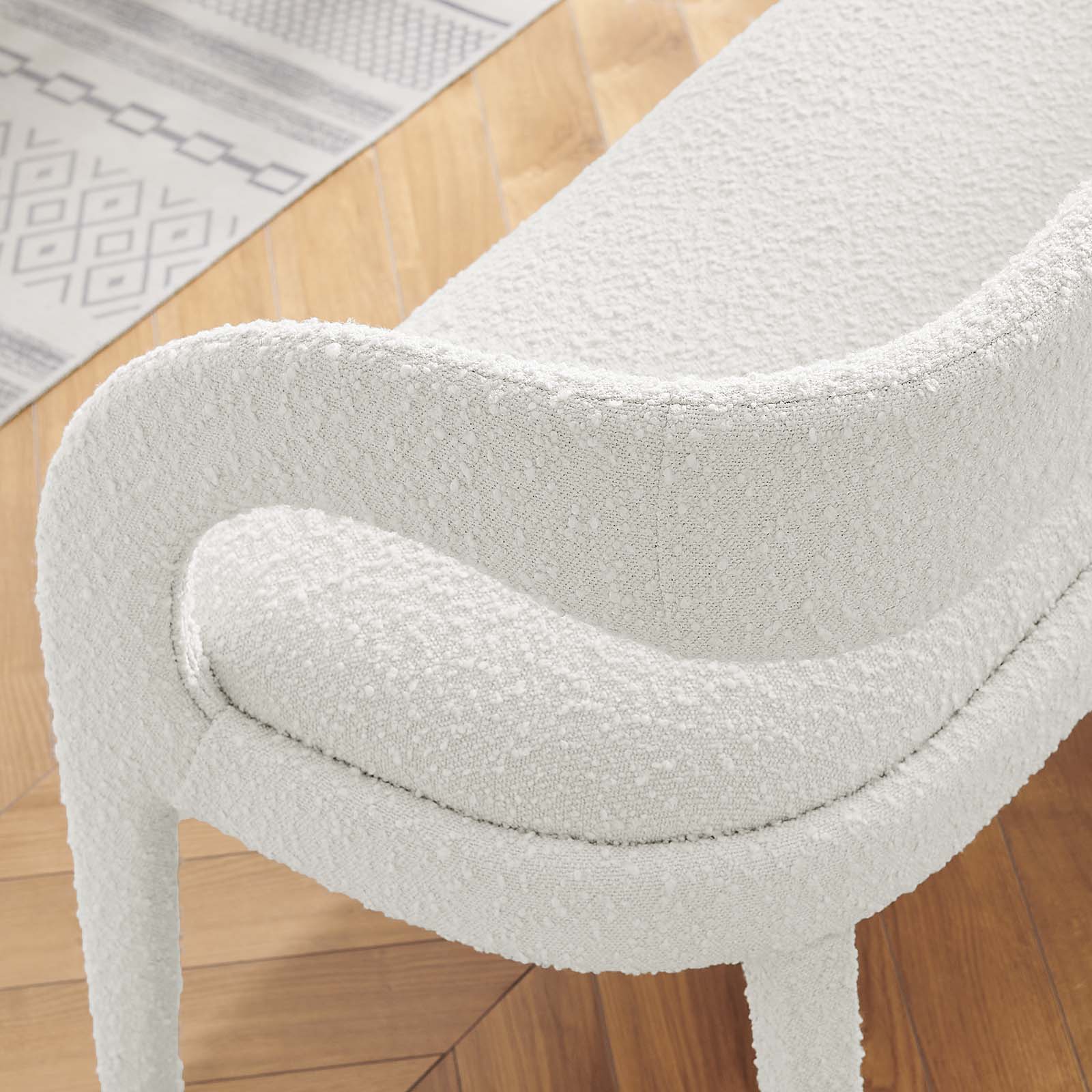 Pinnacle Boucle Fabric Accent Bench By Modway - EEI-6571 | Benches | Modway - 16