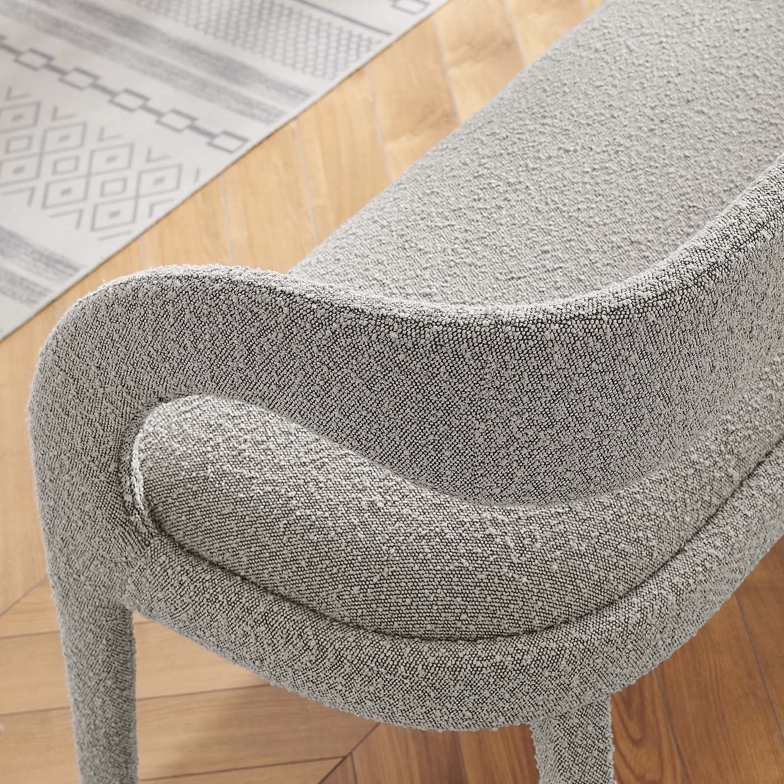 Pinnacle Boucle Fabric Accent Bench By Modway - EEI-6571 | Benches | Modway - 24