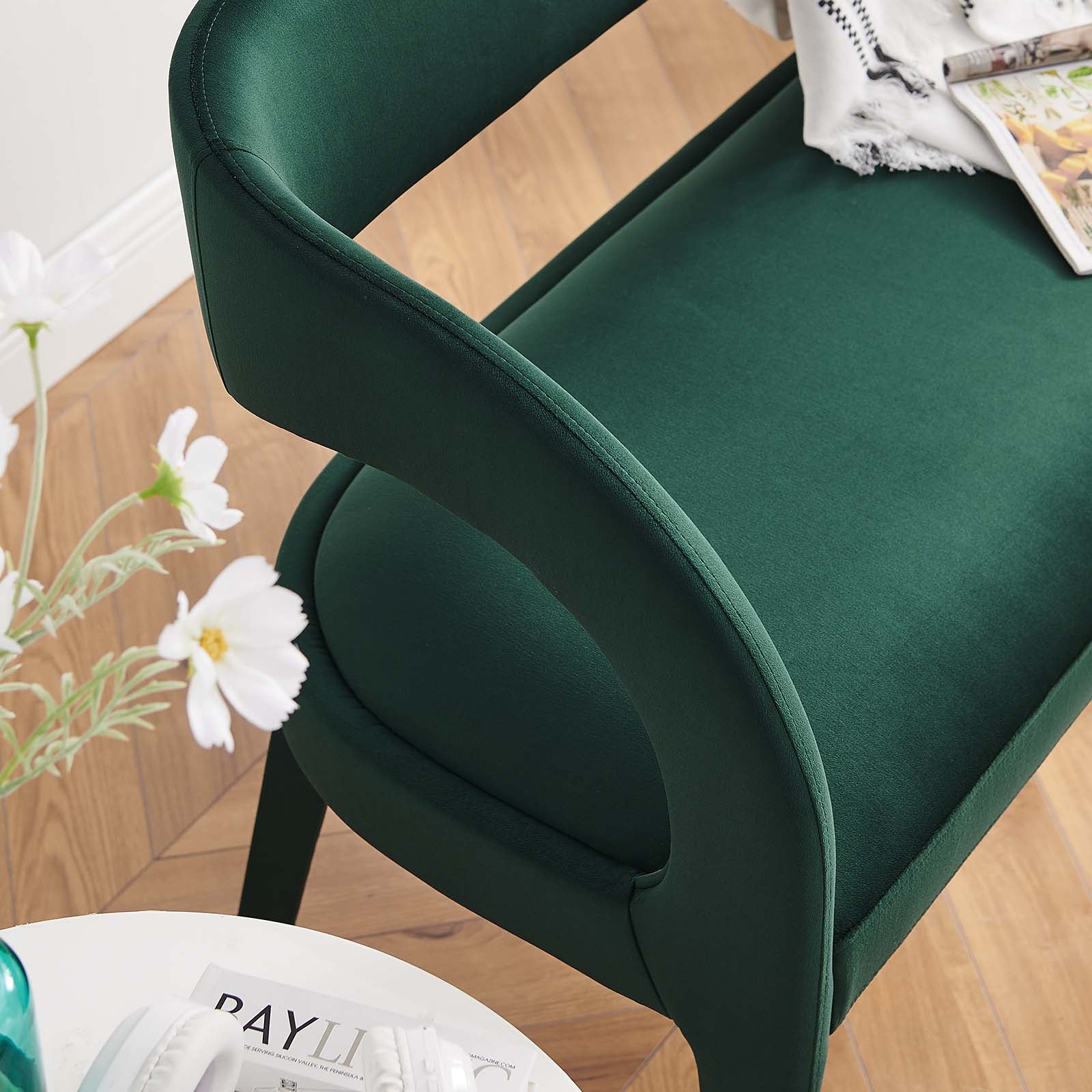 Pinnacle Performance Velvet Accent Bench By Modway - EEI-6572 | Benches | Modway - 16