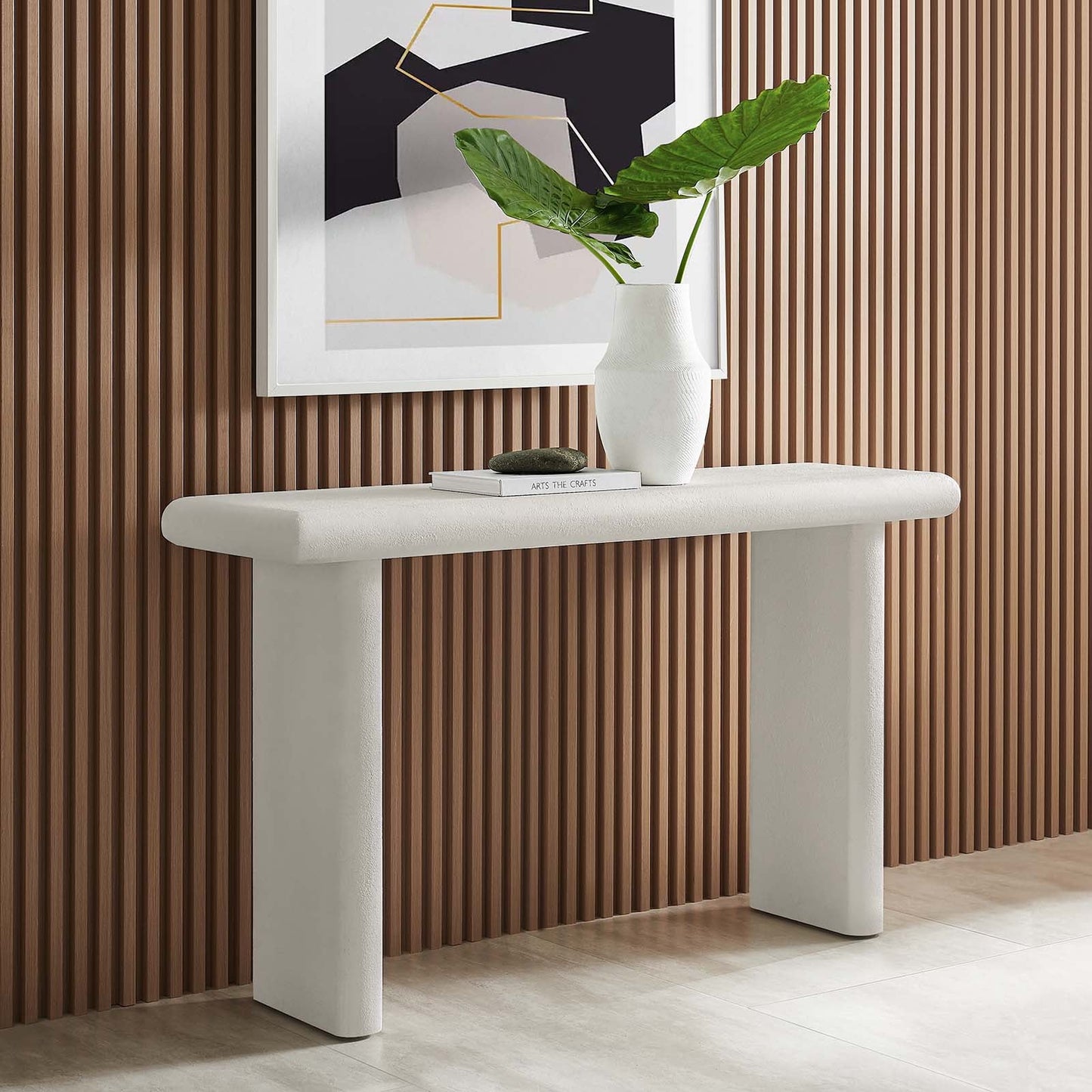 Relic Concrete Textured Console Table By Modway - EEI-6577 | Console Tables | Modway - 11
