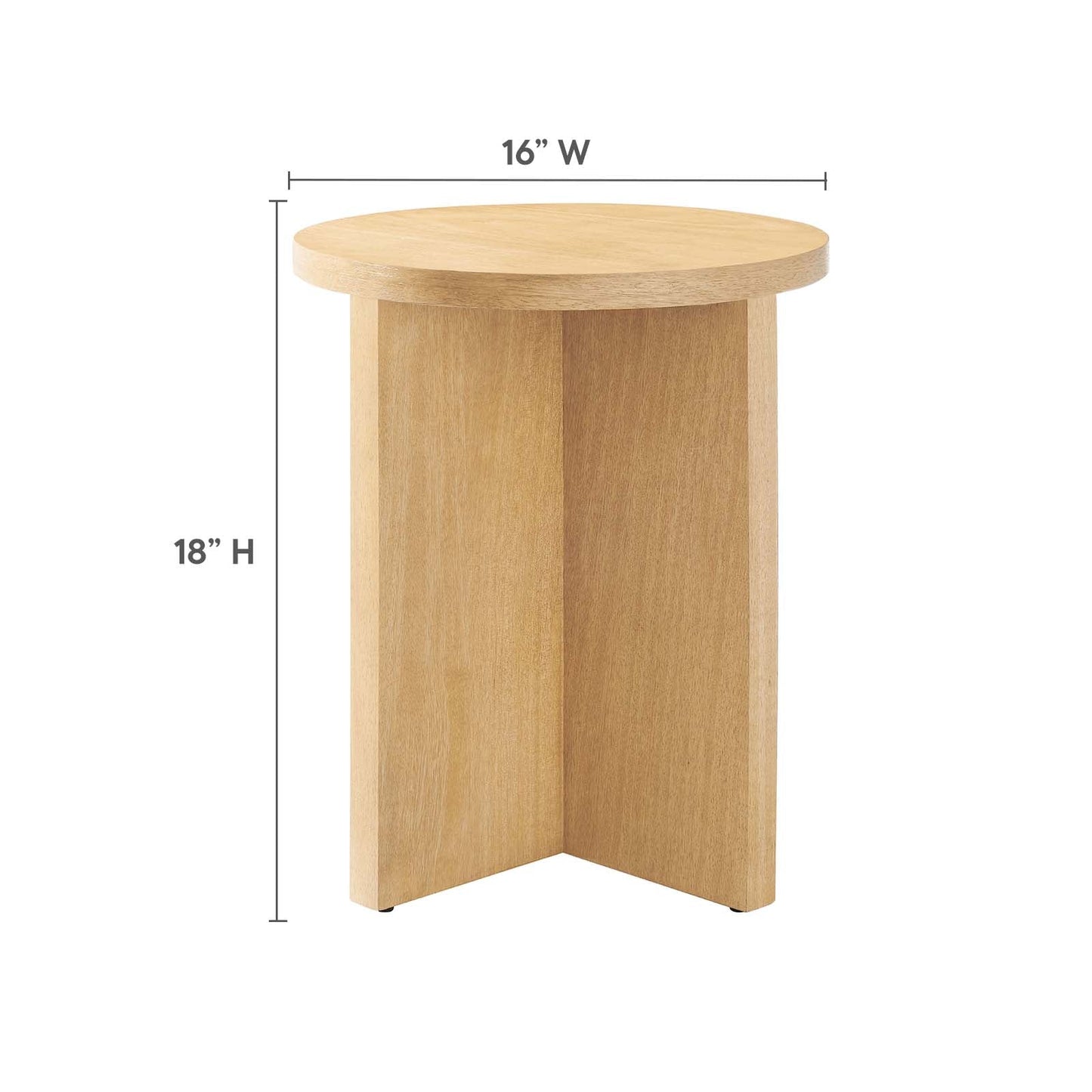 Silas Round Wood Side Table By Modway - EEI-6579 | Side Tables | Modishstore - 14