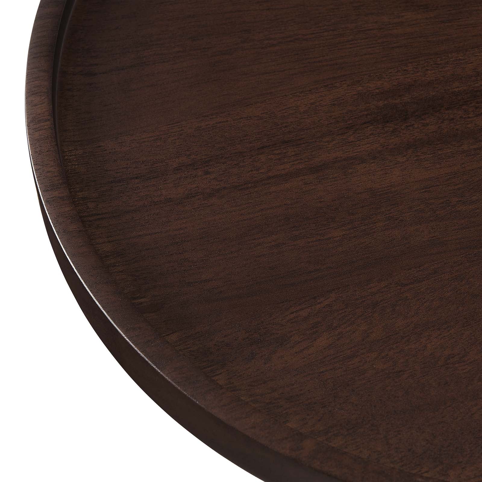 Amina Round Acacia Wood Side Table By Modway - EEI-6607 | Side Tables - 13
