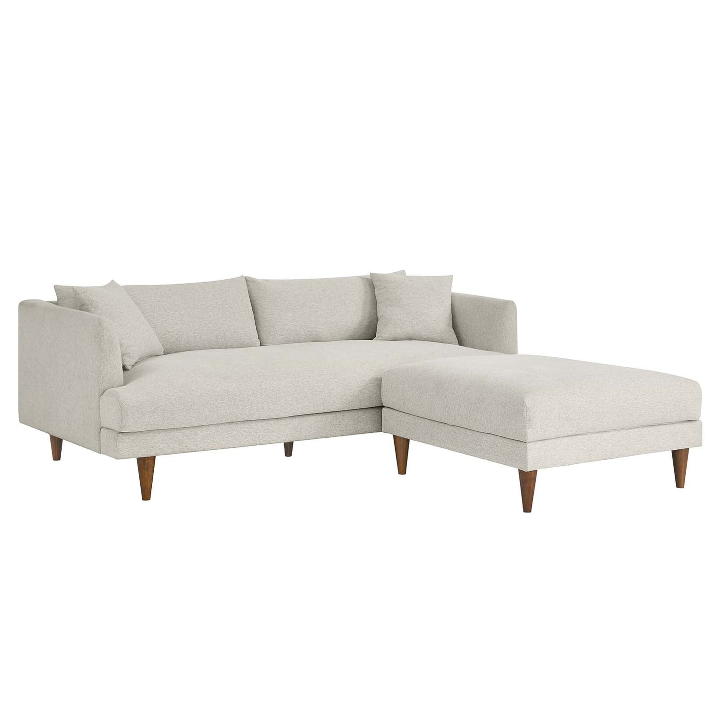 Zoya Down Filled Overstuffed Sofa and Ottoman Set By Modway - EEI-6614 | Sectional | Modishstore - 15