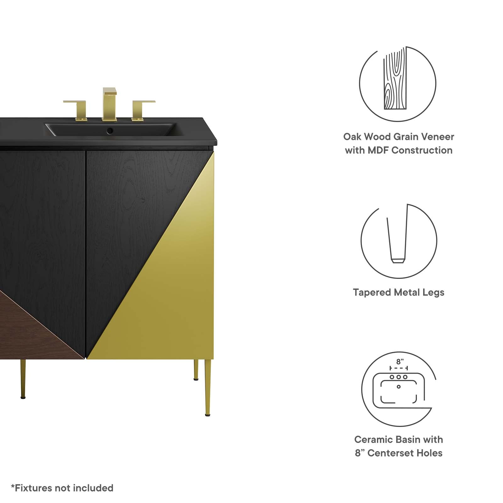 Alchemist 48" Double Sink Bathroom Vanity By Modway - EEI-6667 | Bathroom Accessories | Modway - 6