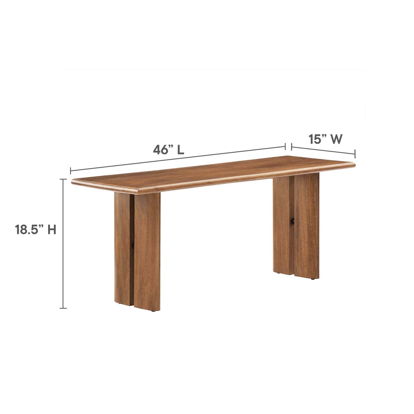 Amistad 60" Wood Dining Table and Bench Set By Modway - EEI-6690 | Dining Sets - 11