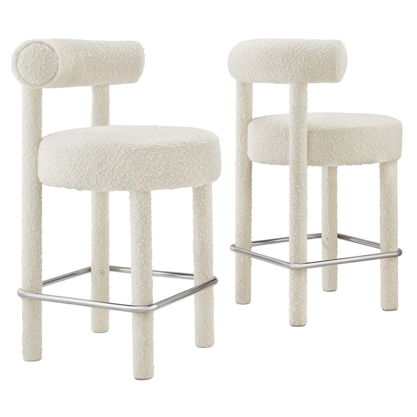 Toulouse Boucle Fabric Counter Stool - Set of 2 By Modway - EEI-6707 | Counter Stools | Modway - 11