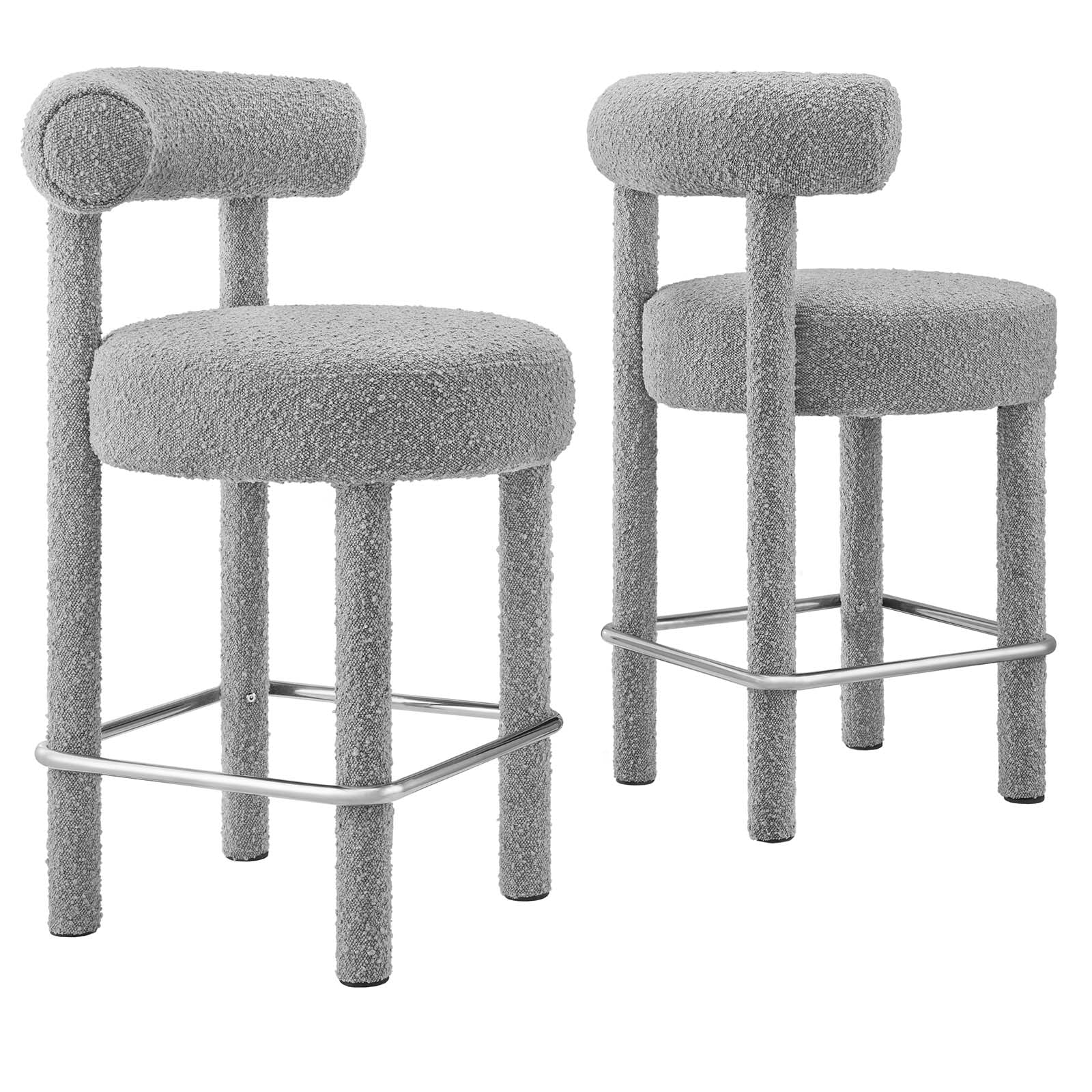 Toulouse Boucle Fabric Counter Stool - Set of 2 By Modway - EEI-6707 | Counter Stools | Modway - 21