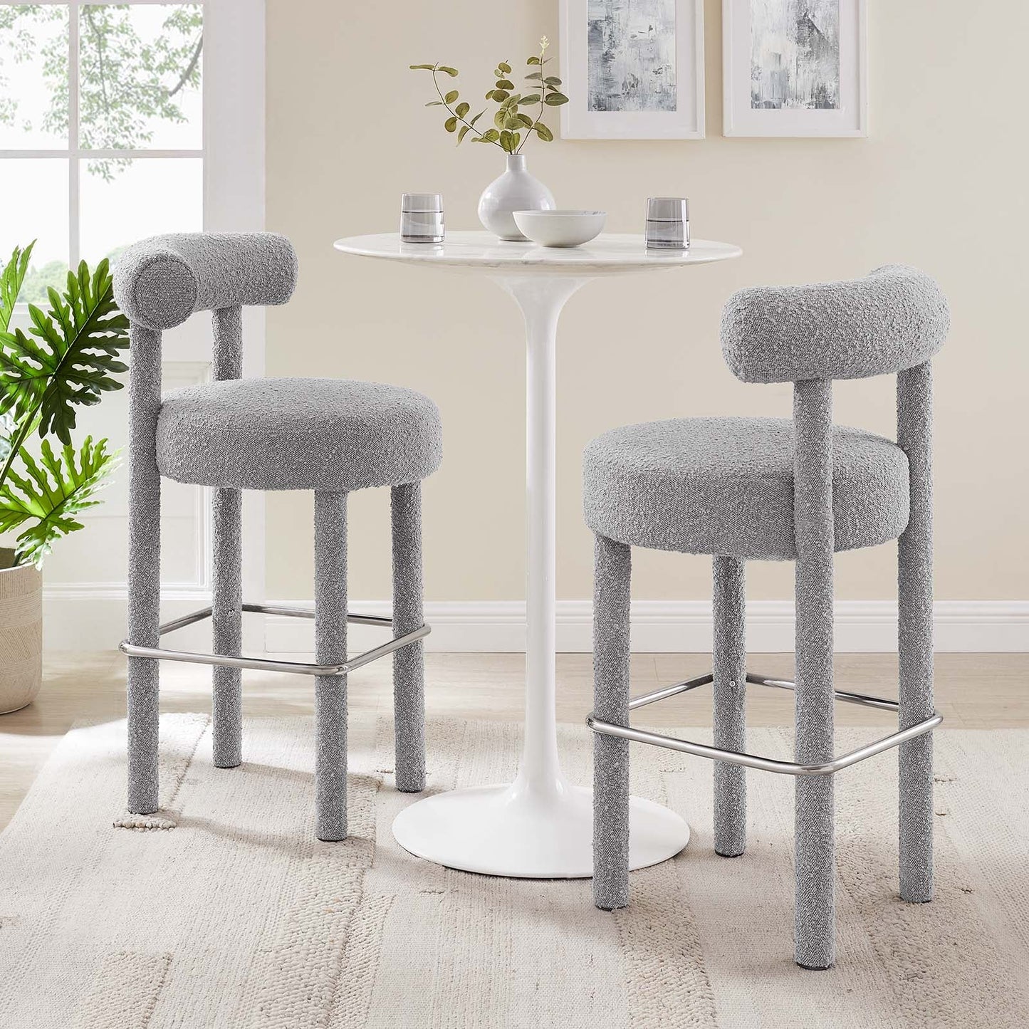 Toulouse Boucle Fabric Bar Stool - Set of 2 By Modway - EEI-6709 | Bar Stools | Modway - 23