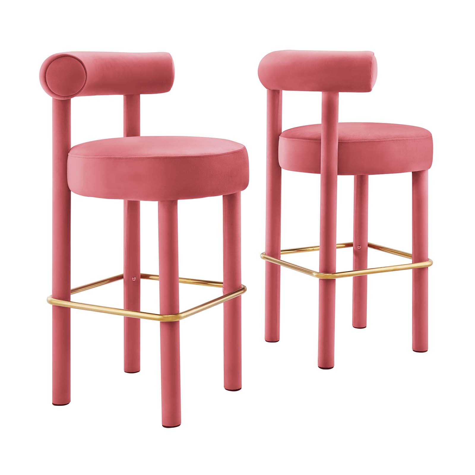 Toulouse Performance Velvet Bar Stool - Set of 2 By Modway - EEI-6710 | Bar Stools | Modway - 2