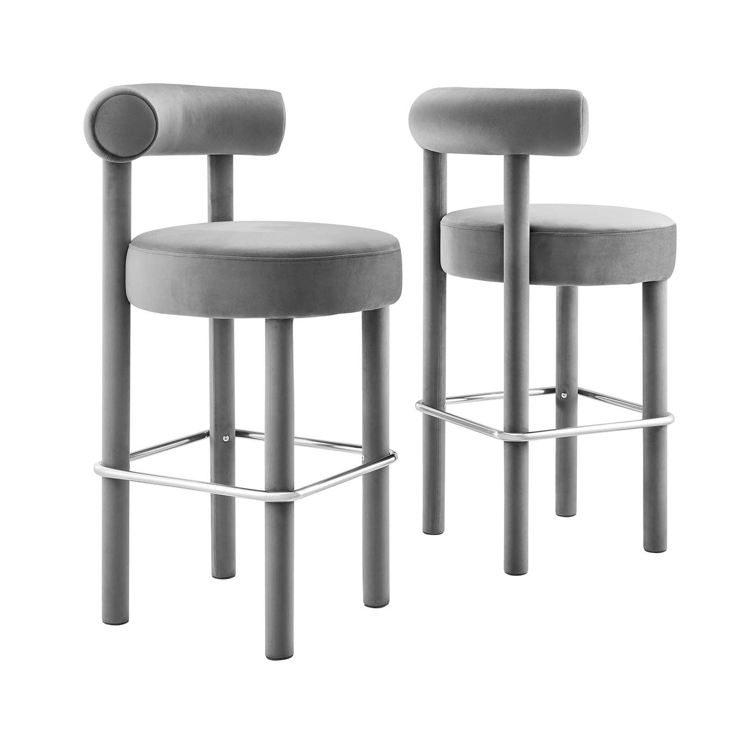 Toulouse Performance Velvet Bar Stool - Set of 2 By Modway - EEI-6710 | Bar Stools | Modway - 11