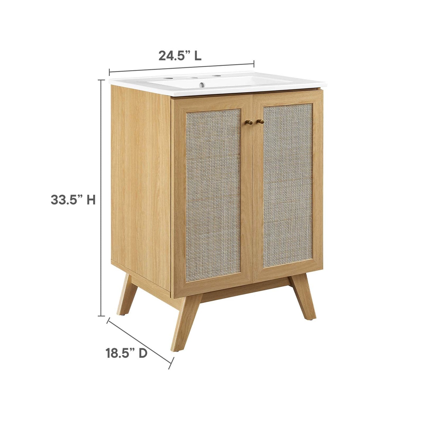 Soma 24” Bathroom Vanity By Modway - EEI-6713 | Bathroom Accessories | Modishstore - 12