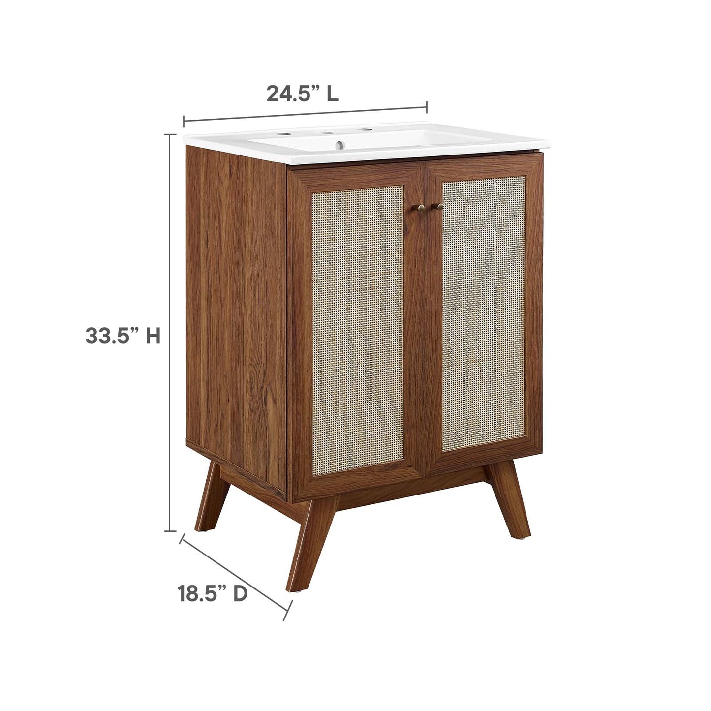 Soma 24” Bathroom Vanity By Modway - EEI-6713 | Bathroom Accessories | Modishstore - 26