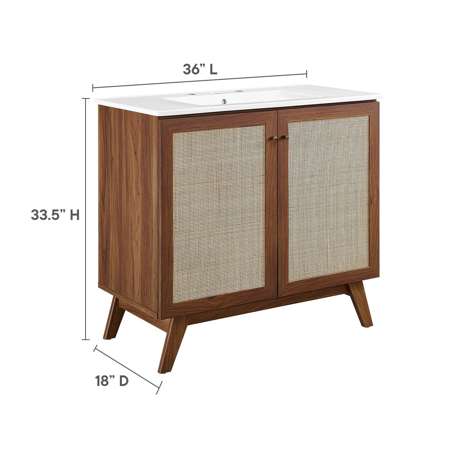 Soma 36” Bathroom Vanity By Modway - EEI-6717 | Bathroom Accessories | Modishstore - 26