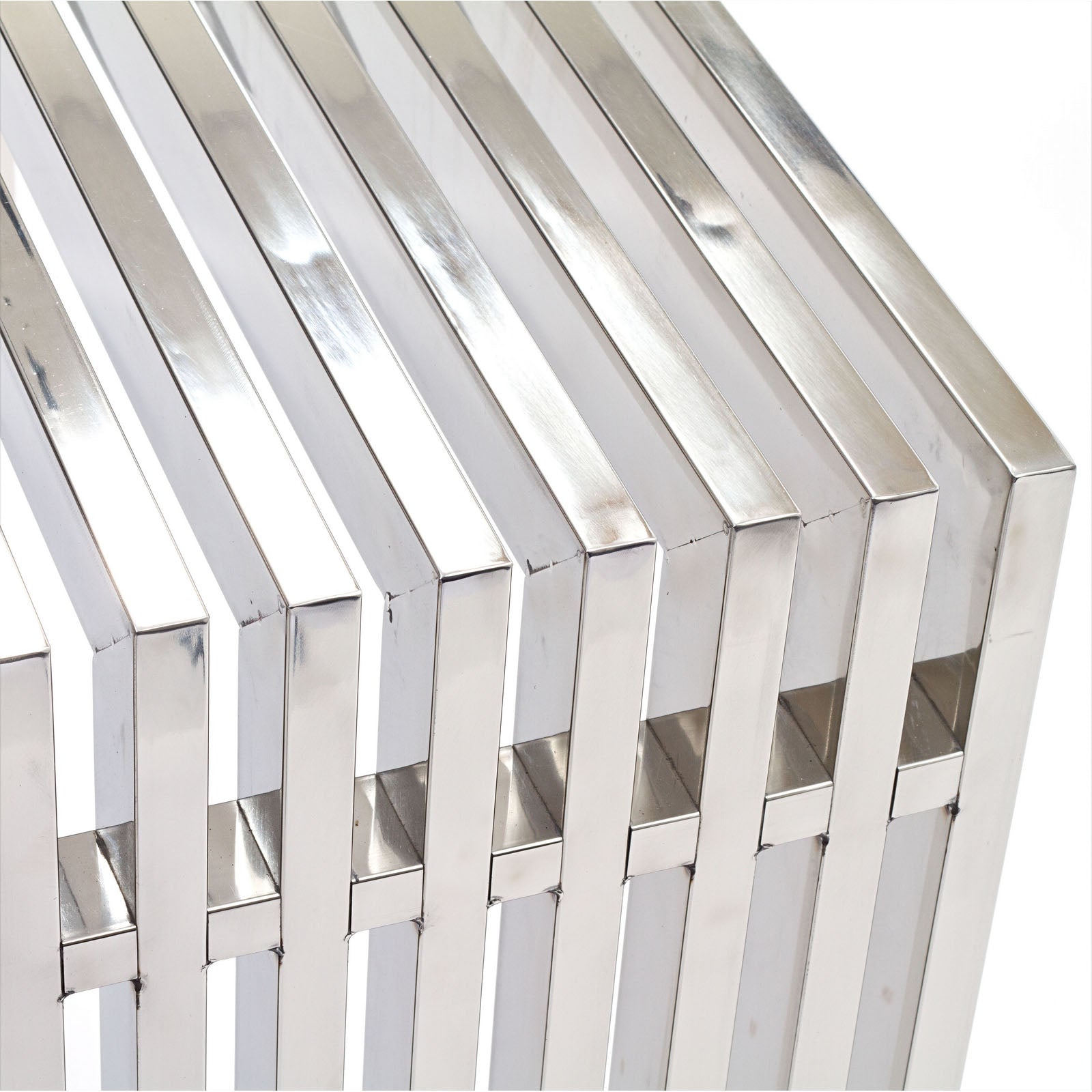 Modway Gridiron Console Table - Silver | Console Tables | 