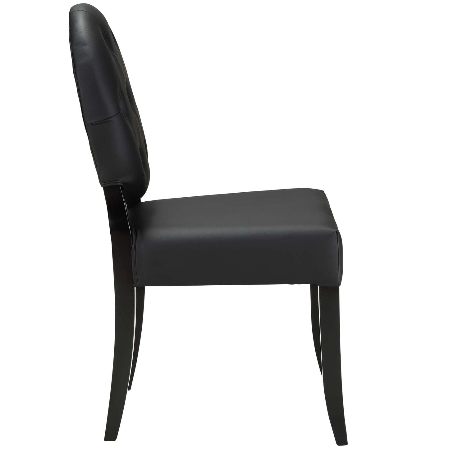 Modway Button Dining Vinyl Side Chair | Dining Chairs | 