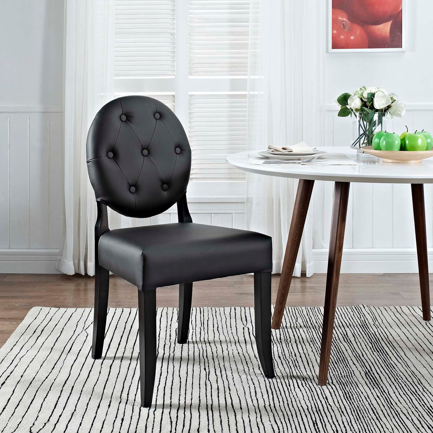 Modway Button Dining Vinyl Side Chair | Dining Chairs | 