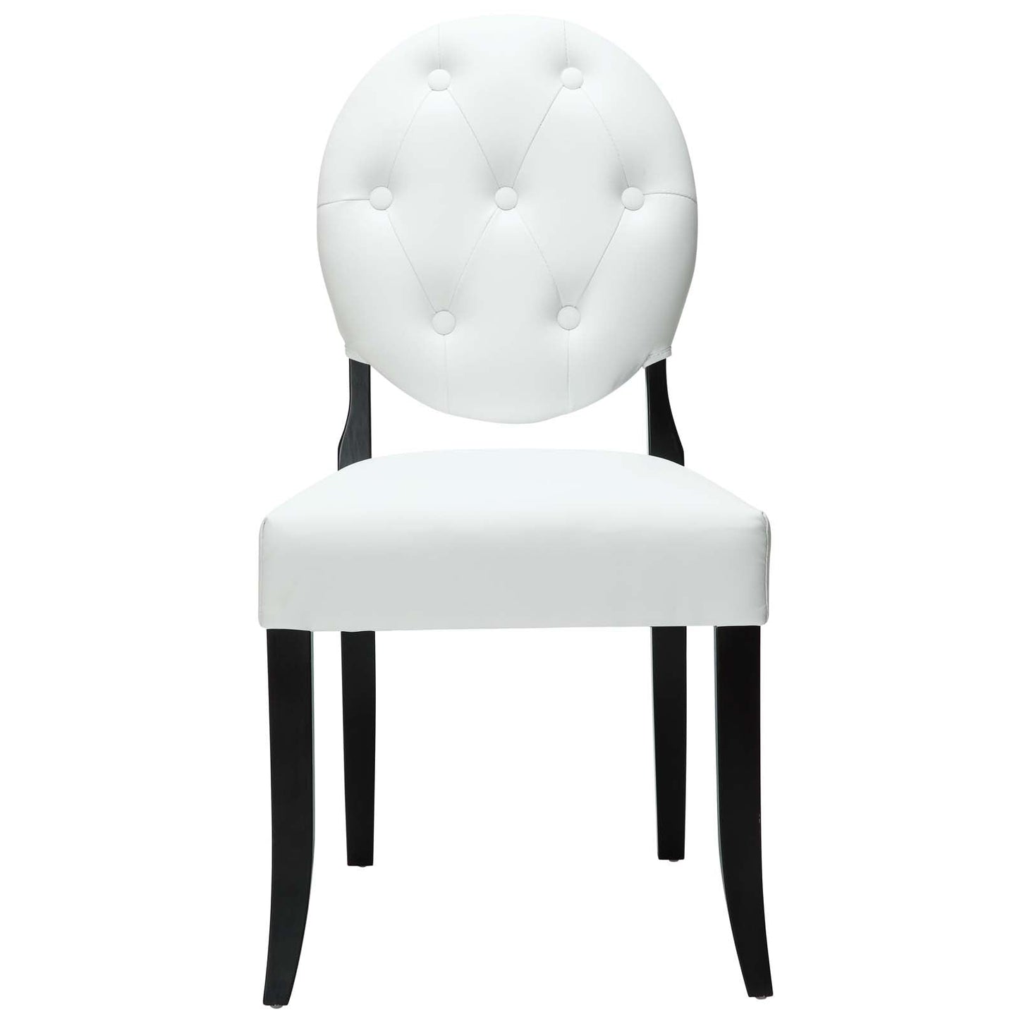 Modway Button Dining Vinyl Side Chair | Dining Chairs | 